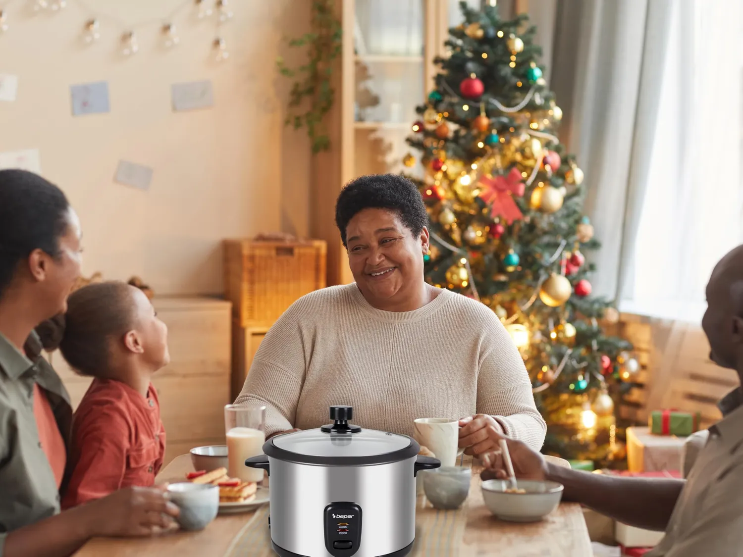 Beper P101VAP001 Rice&Steam cuiseur riz vapeur inox