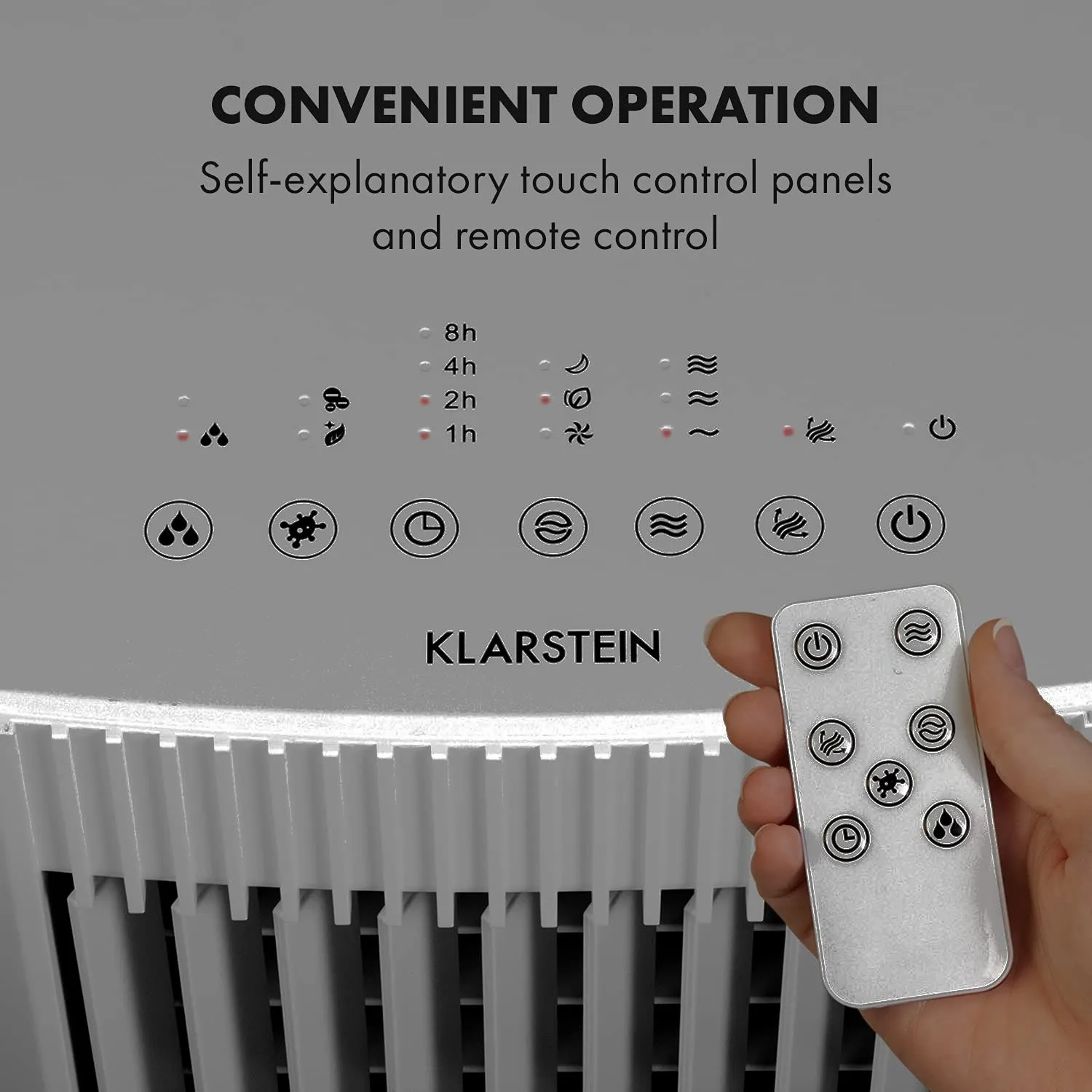 Klarstein Iceberg Pure rafraîchisseur d'air Gris 283 m³/h 5 L
