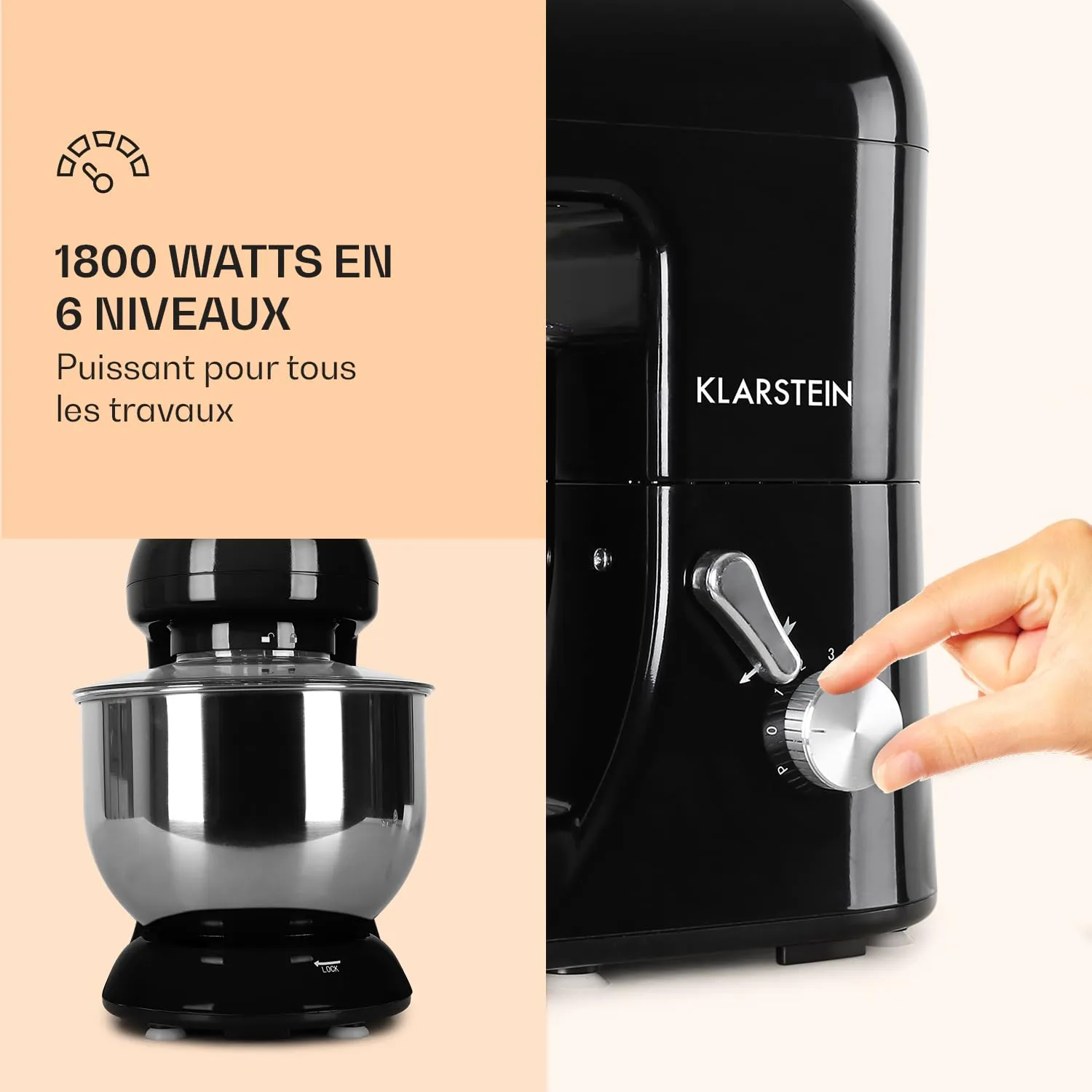 Klarstein Bella robot pâtissier 5 L 2000 W