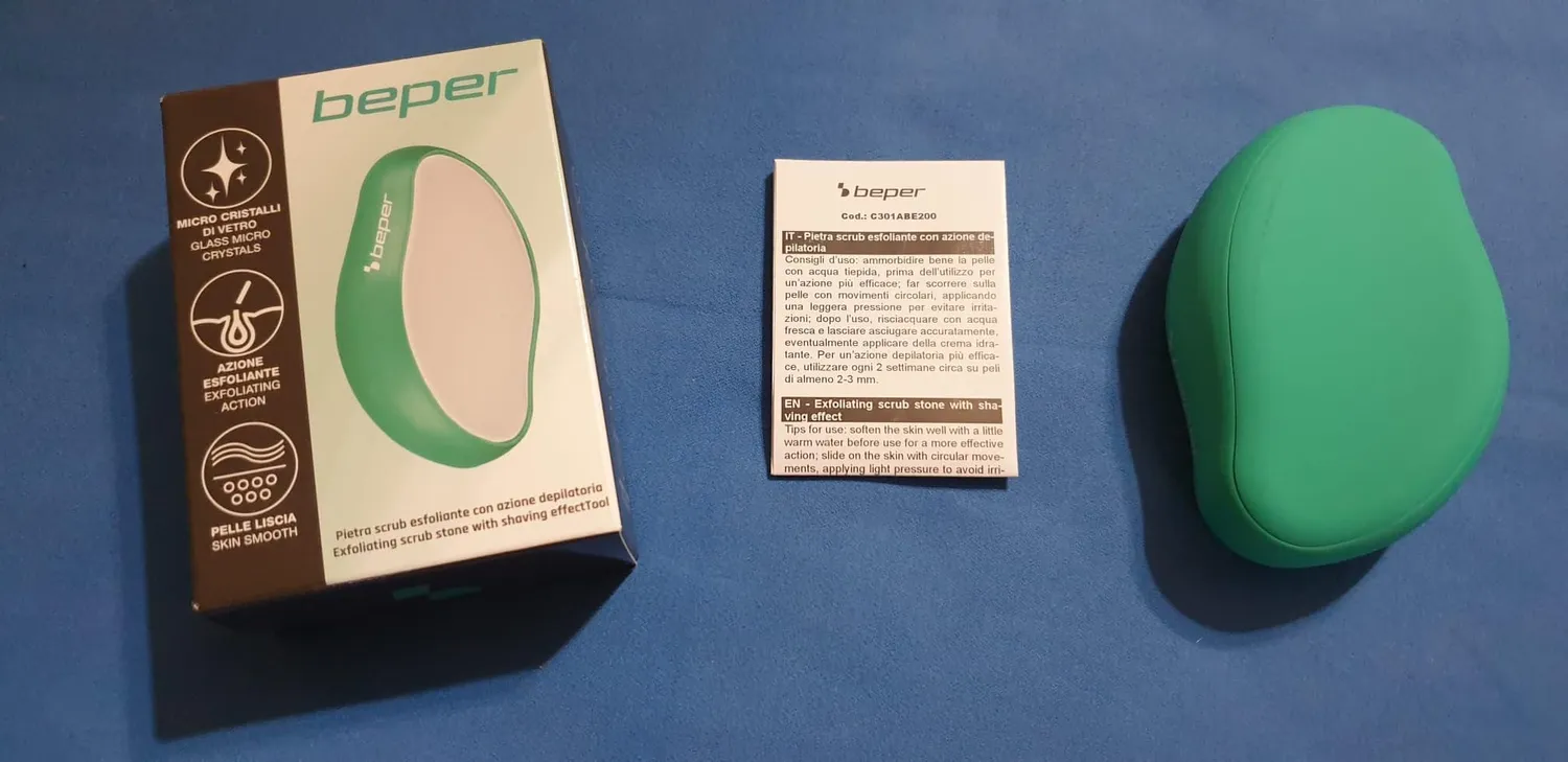 Beper C301ABE200 pierre exfoliante microcristaux de verre