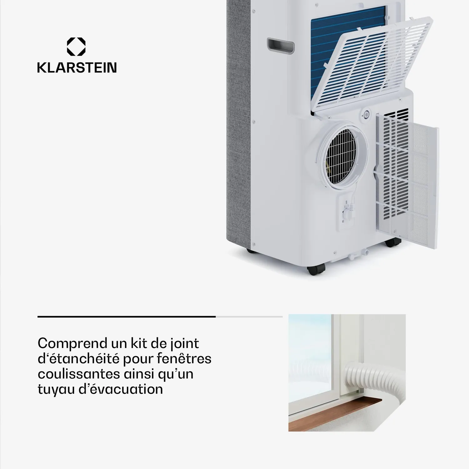 Klarstein AireLux climatiseur mobile 14000BTU gris