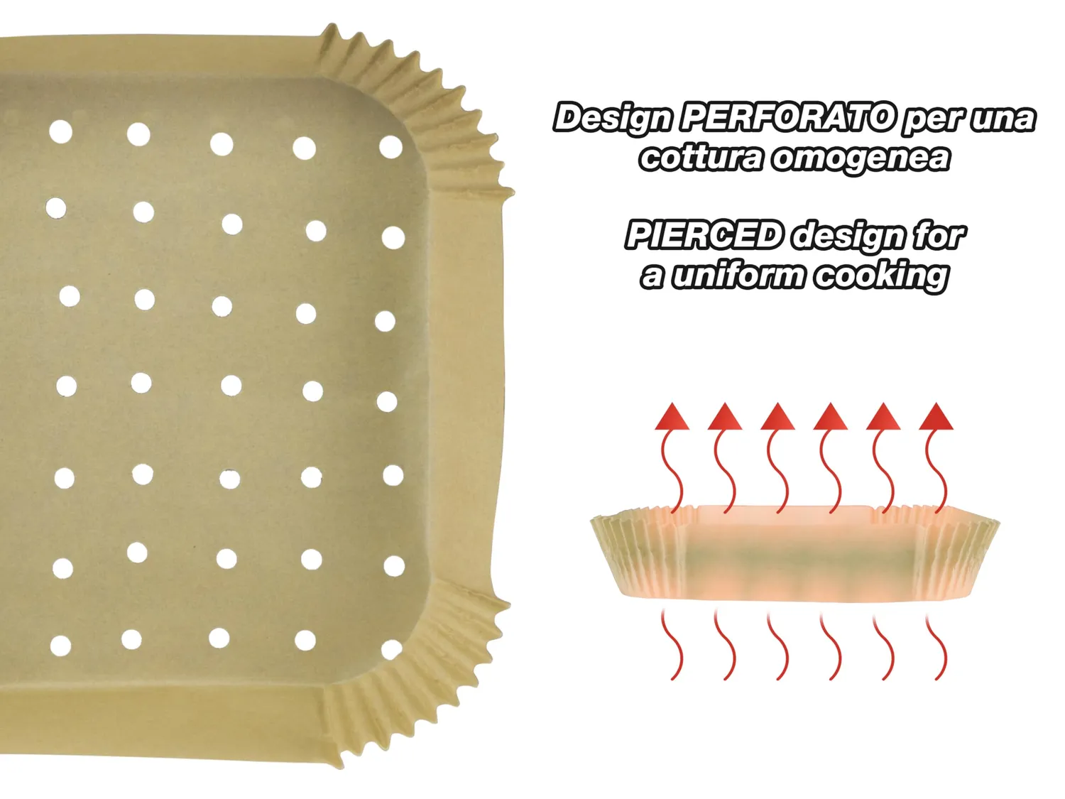 Beper C103ACC003 papier cuisson friteuse carré 20x20 50 pcs