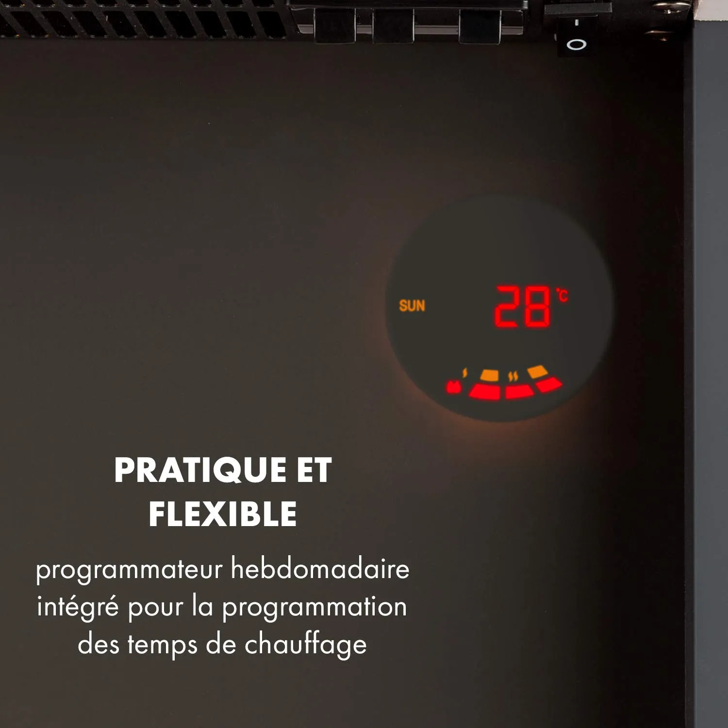 Klarstein Studio 1 cheminée électrique blanche 2000 W