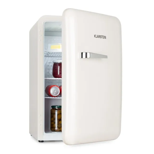 Klarstein Audrey Mini réfrigérateur 70L blanc rétro