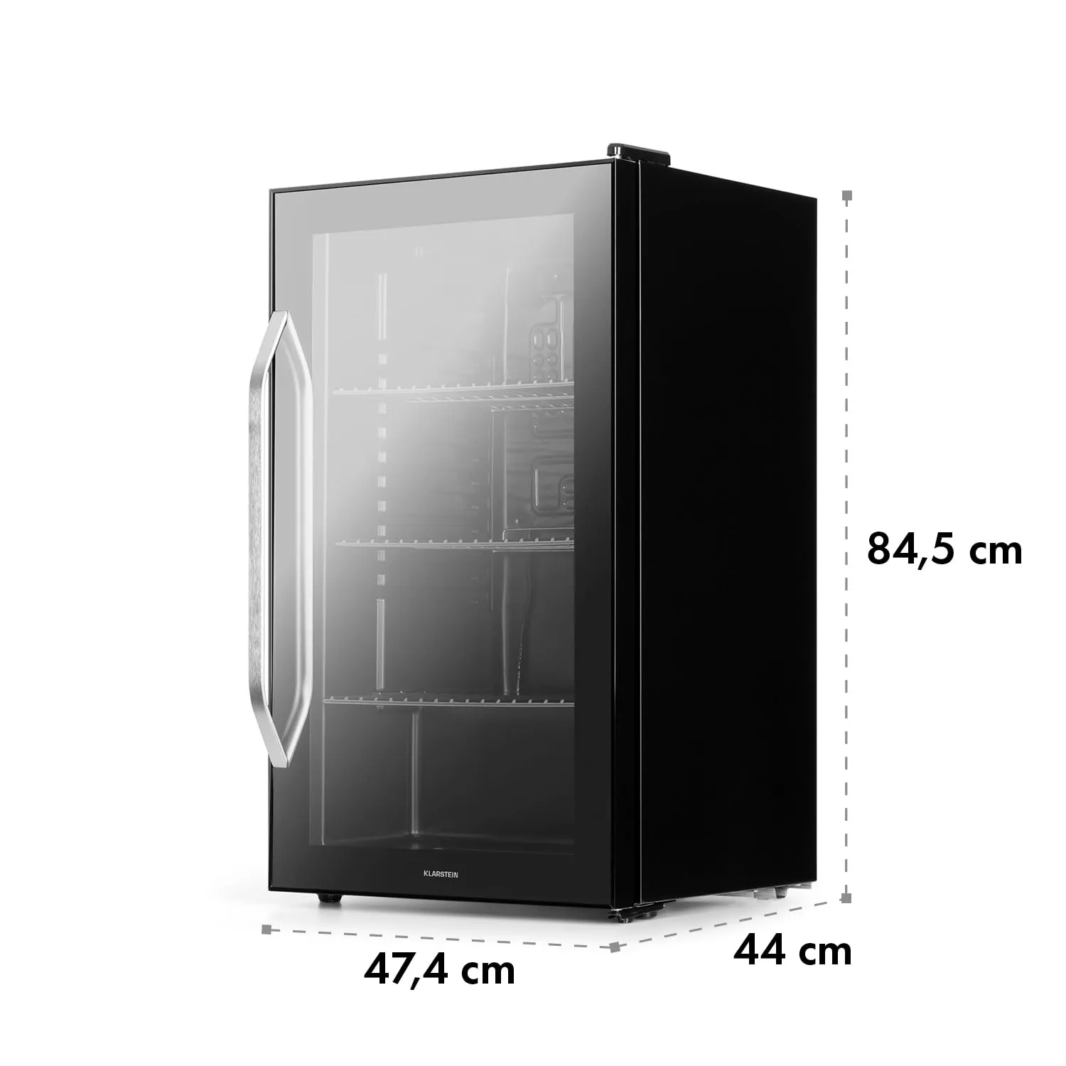 Klarstein mini frigo 80 L noir porte vitrée