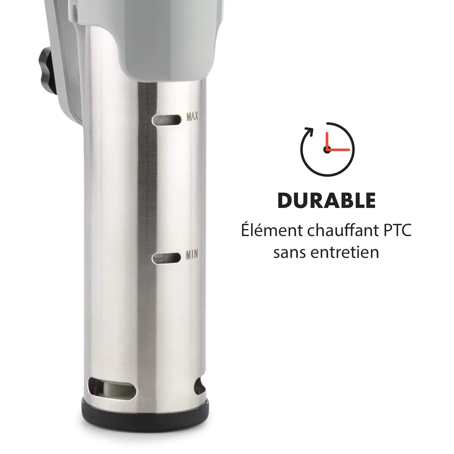 Klarstein Quickstick cuiseur sous vide argent 1300W 20L