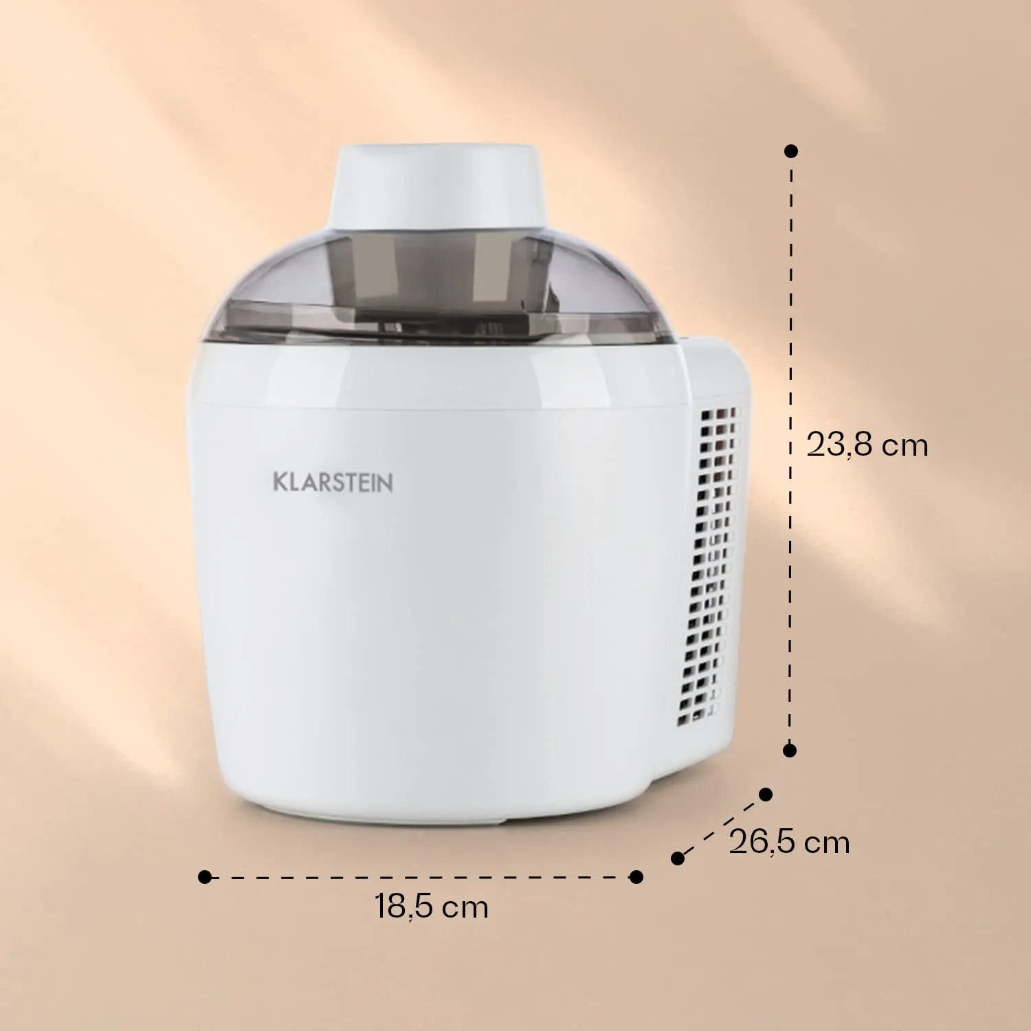 Klarstein Schneeflöckchen sorbetière 700 ml blanc