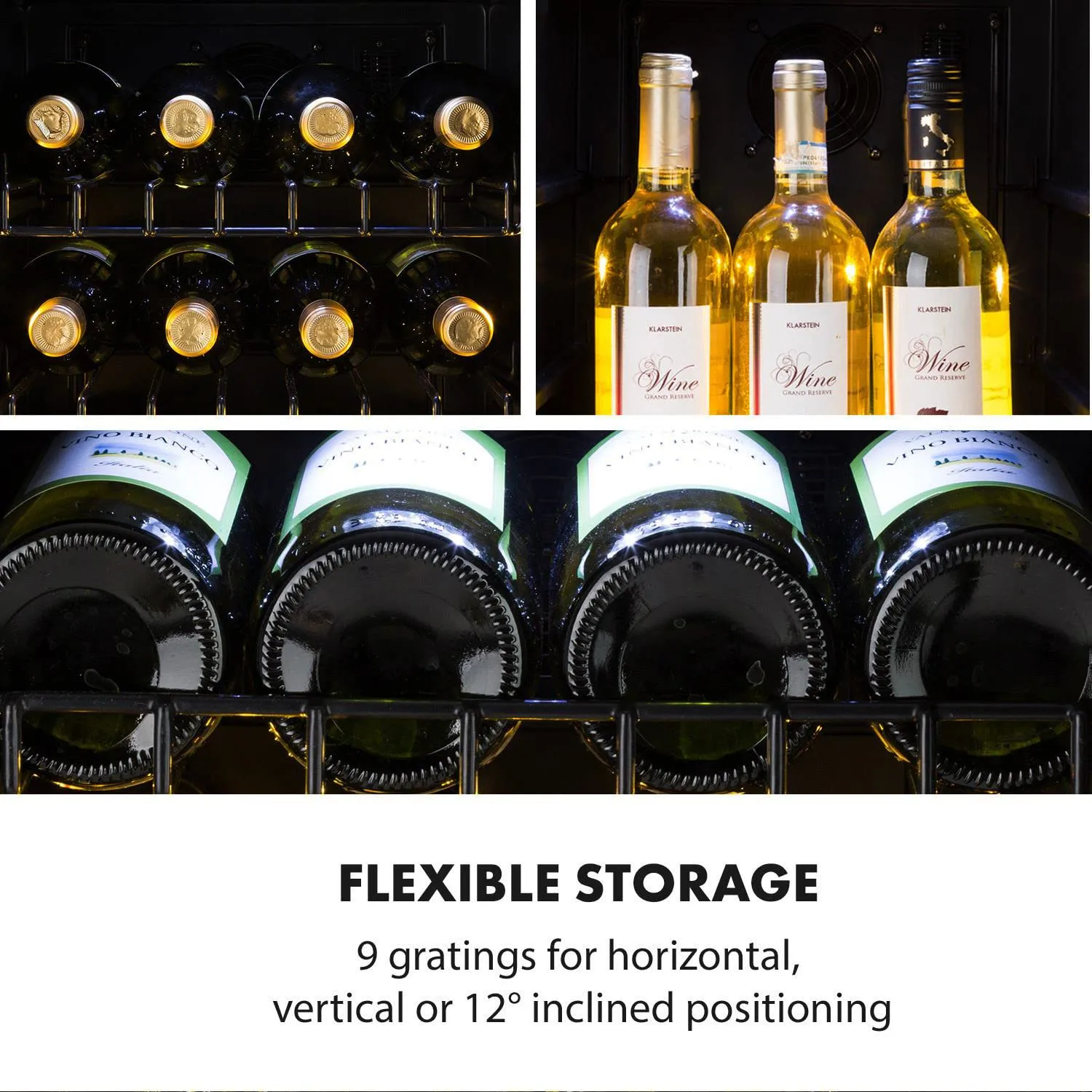 Klarstein Vinovilla 43 cave à vin 39 bouteilles double zone