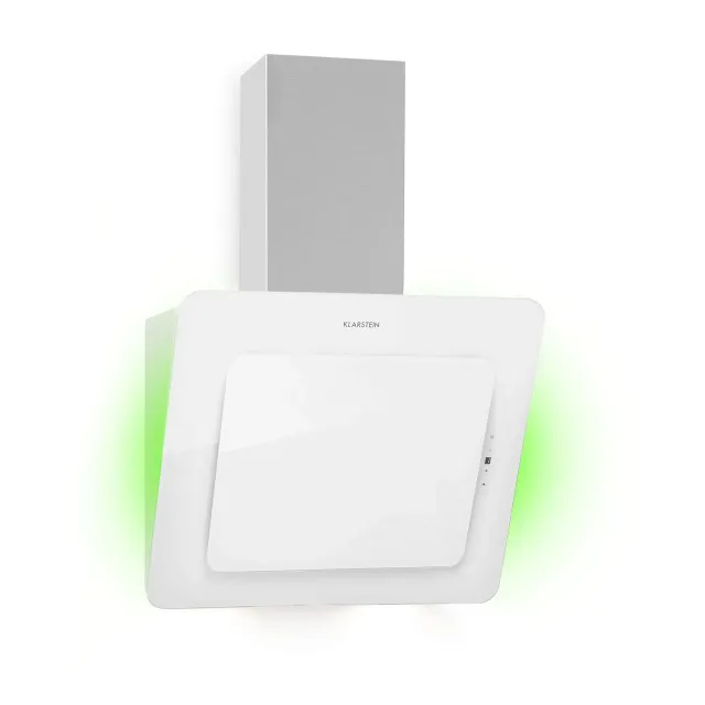 Klarstein Helena hotte inclinée 60 cm blanc 553 m³/h