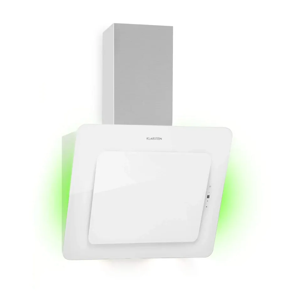 Klarstein Helena hotte inclinée 60 cm blanc 553 m³/h