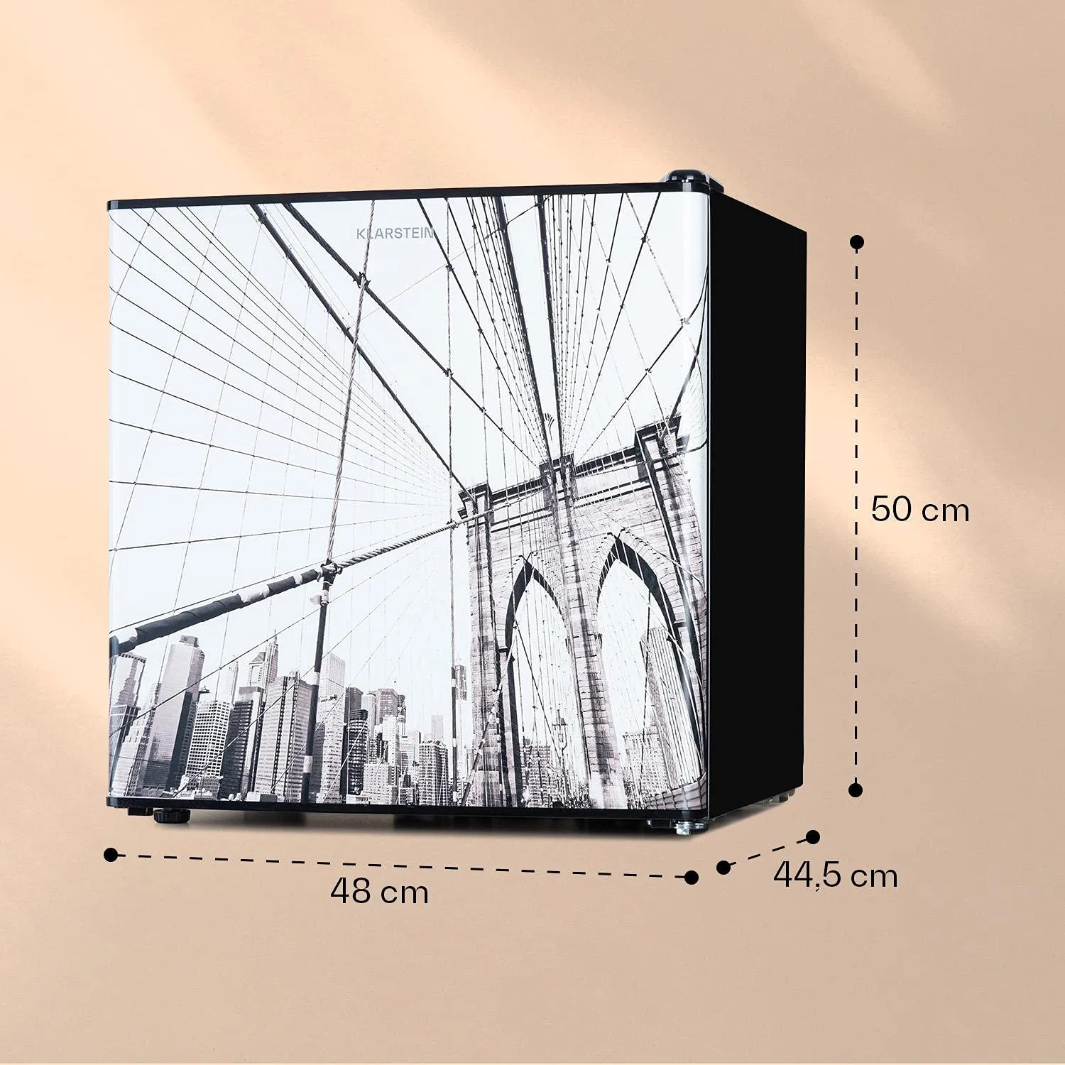 Klarstein CoolArt mini-réfrigérateur 45L design grande ville