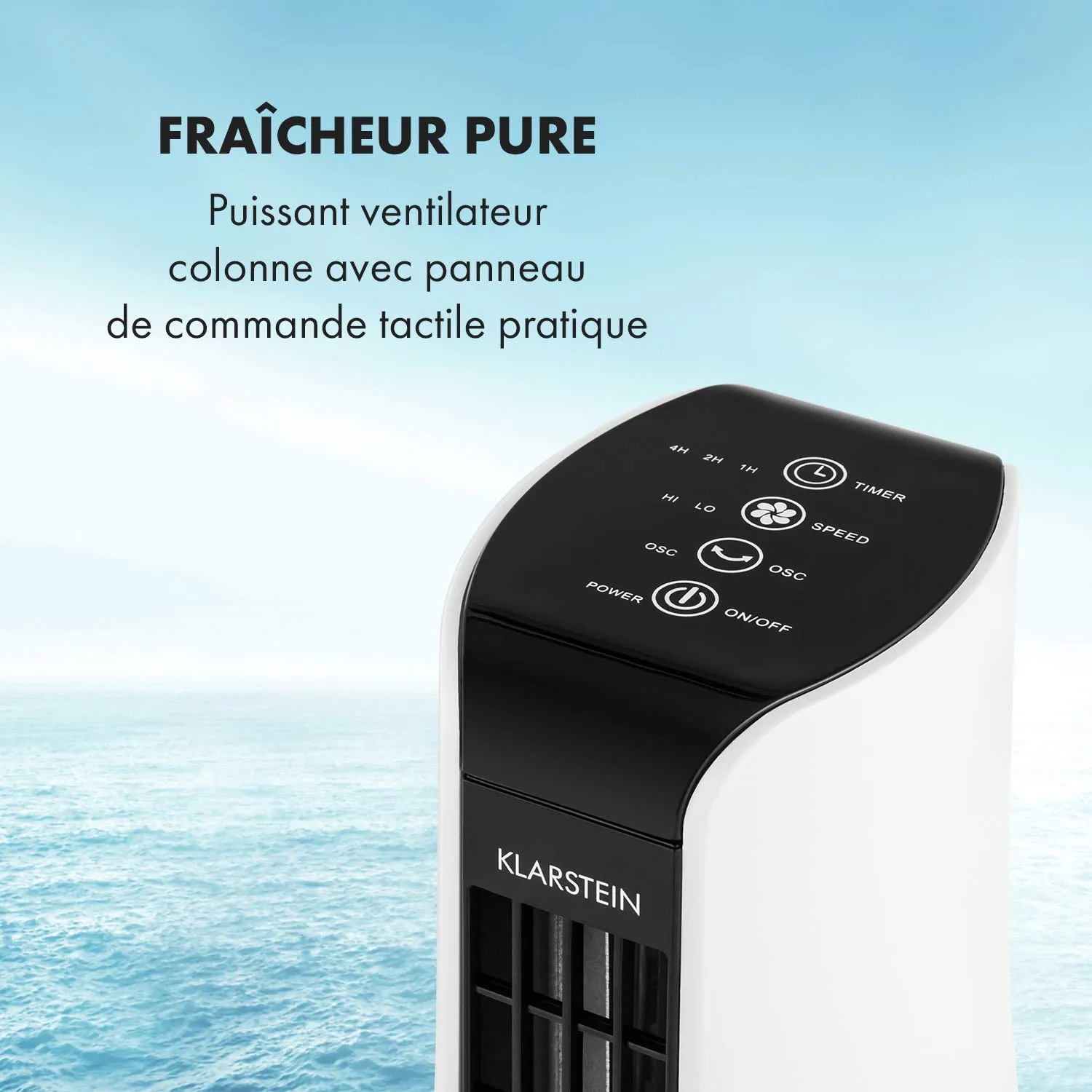 Klarstein Skyscraper Office ventilateur de table blanc 16 W silencieux