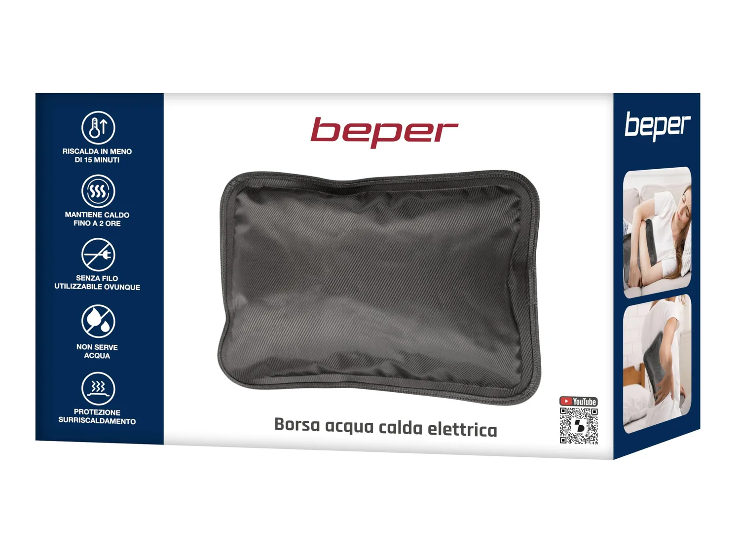 Beper P203TFO001 bouillotte électrique sans eau noire