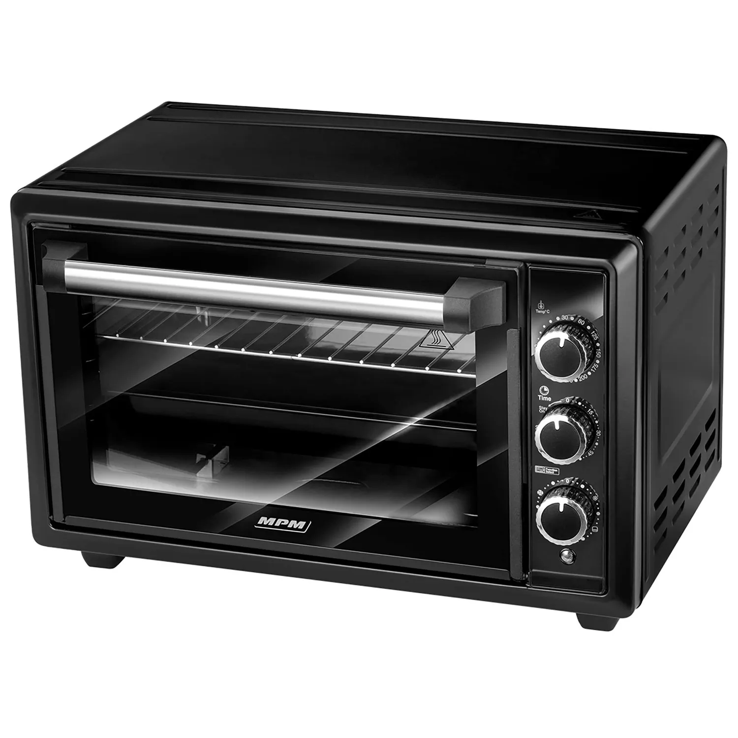 MPM MPE-28/T mini four 28 L noir chaleur tournante