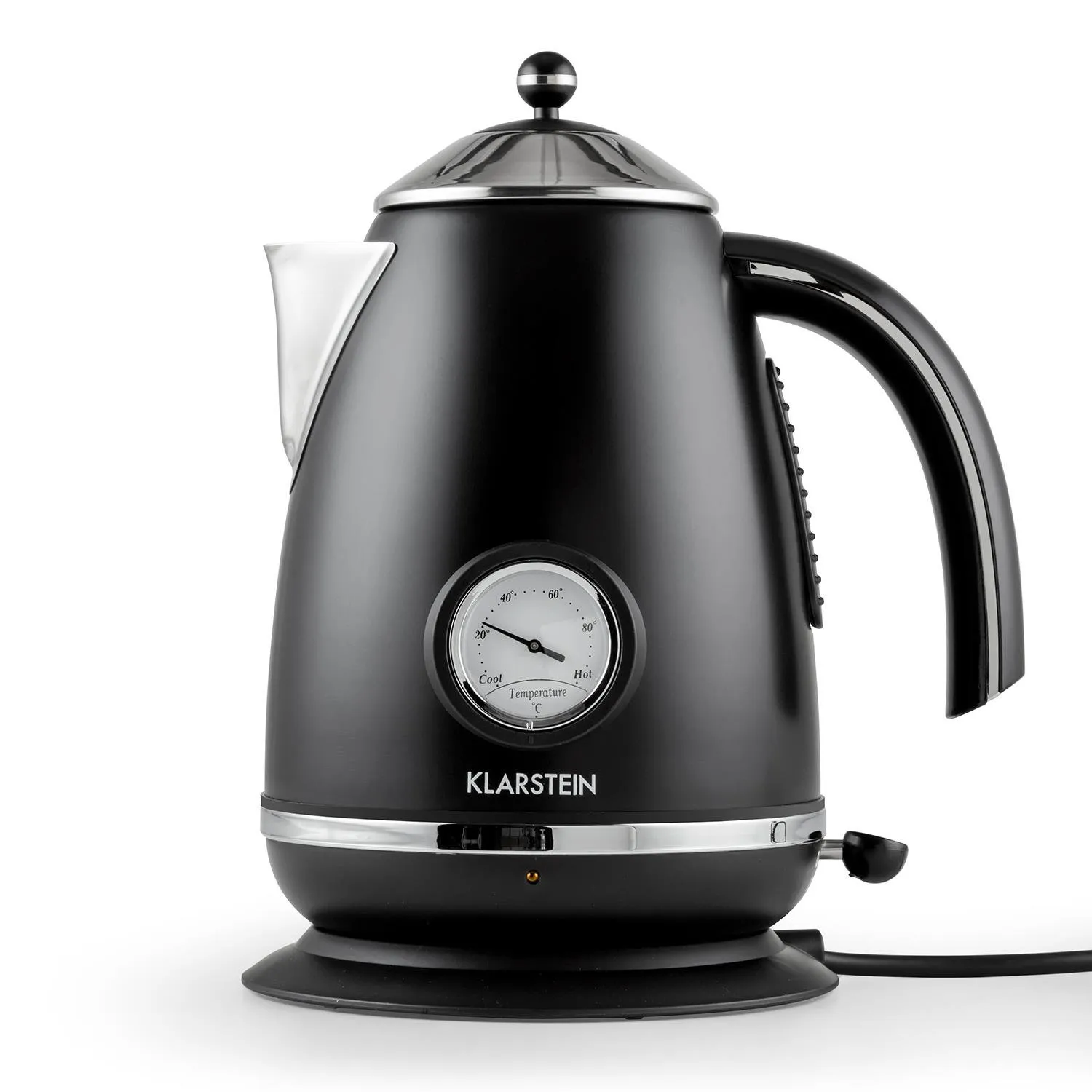 Klarstein Aquavita Chalet bouilloire 1,7L noire rétro