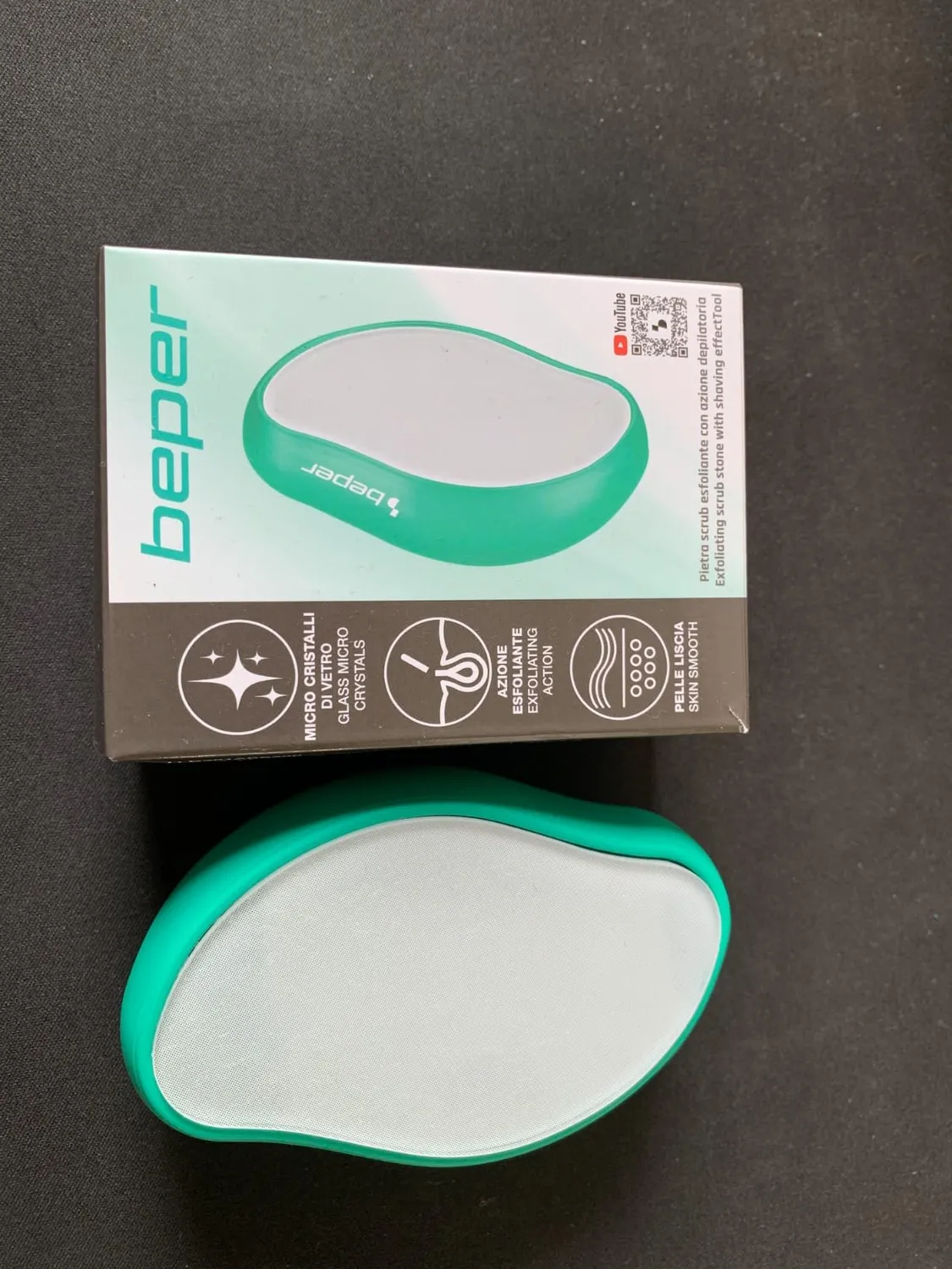 Beper C301ABE200 pierre exfoliante microcristaux de verre