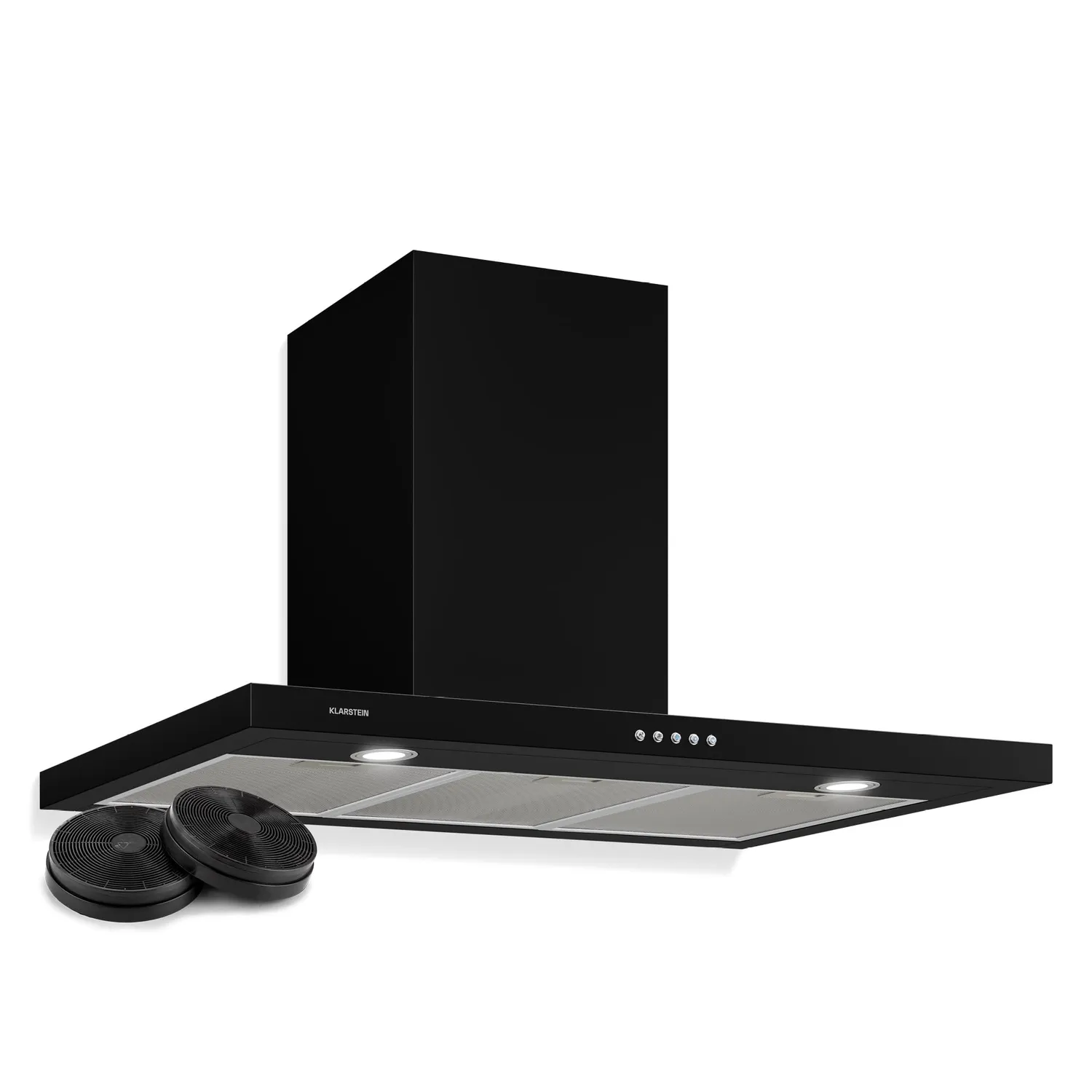 Klarstein Limelight hotte aspirante 90 cm argent 600 m³/h
