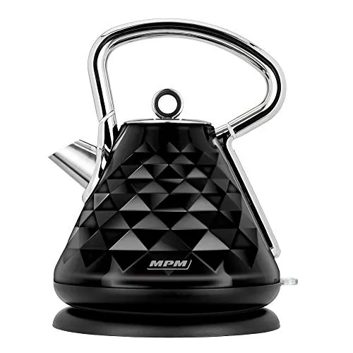 MPM MCZ-98 bouilloire électrique 1,7 L noire inox