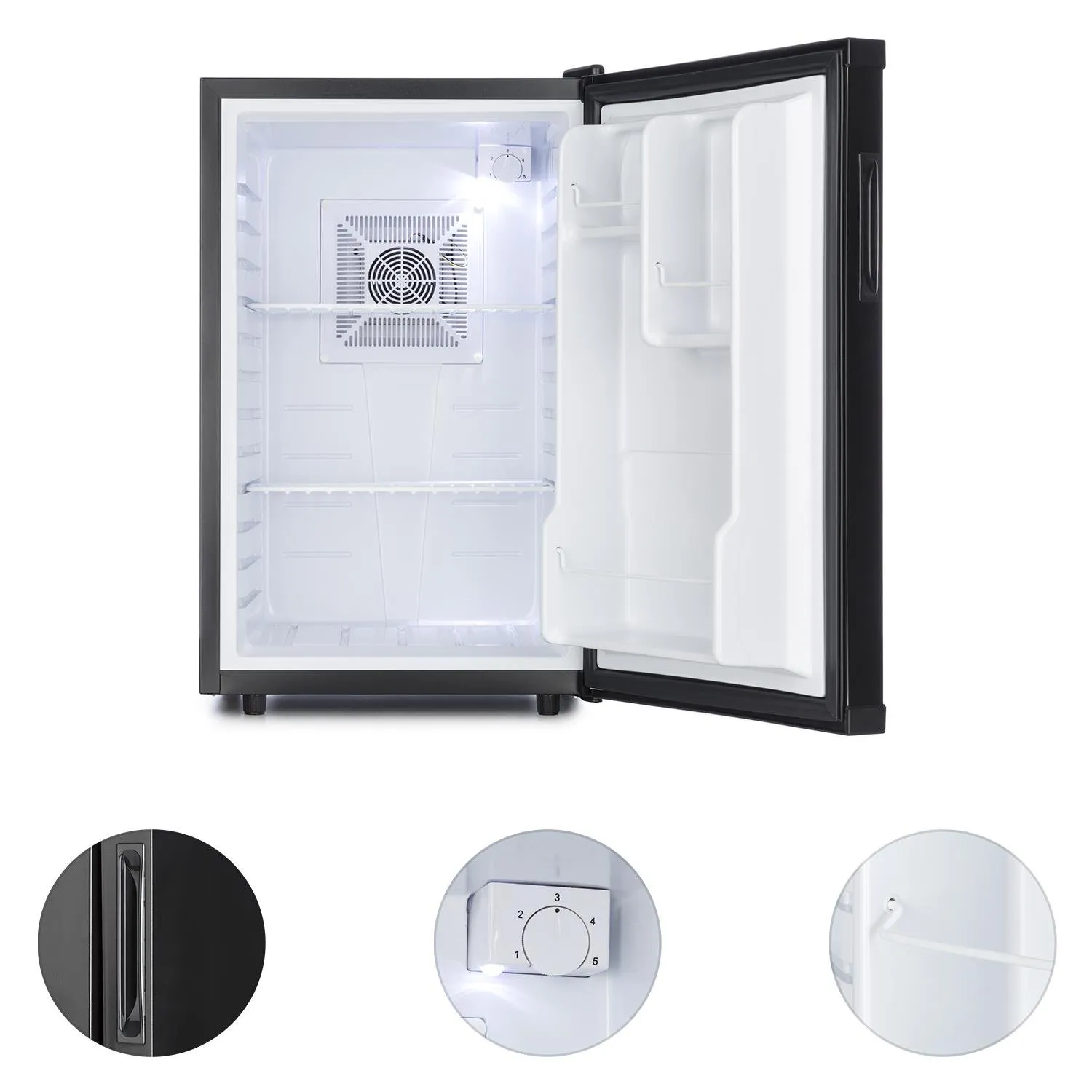 Klarstein Beerbauch mini réfrigérateur 65 L noir silencieux