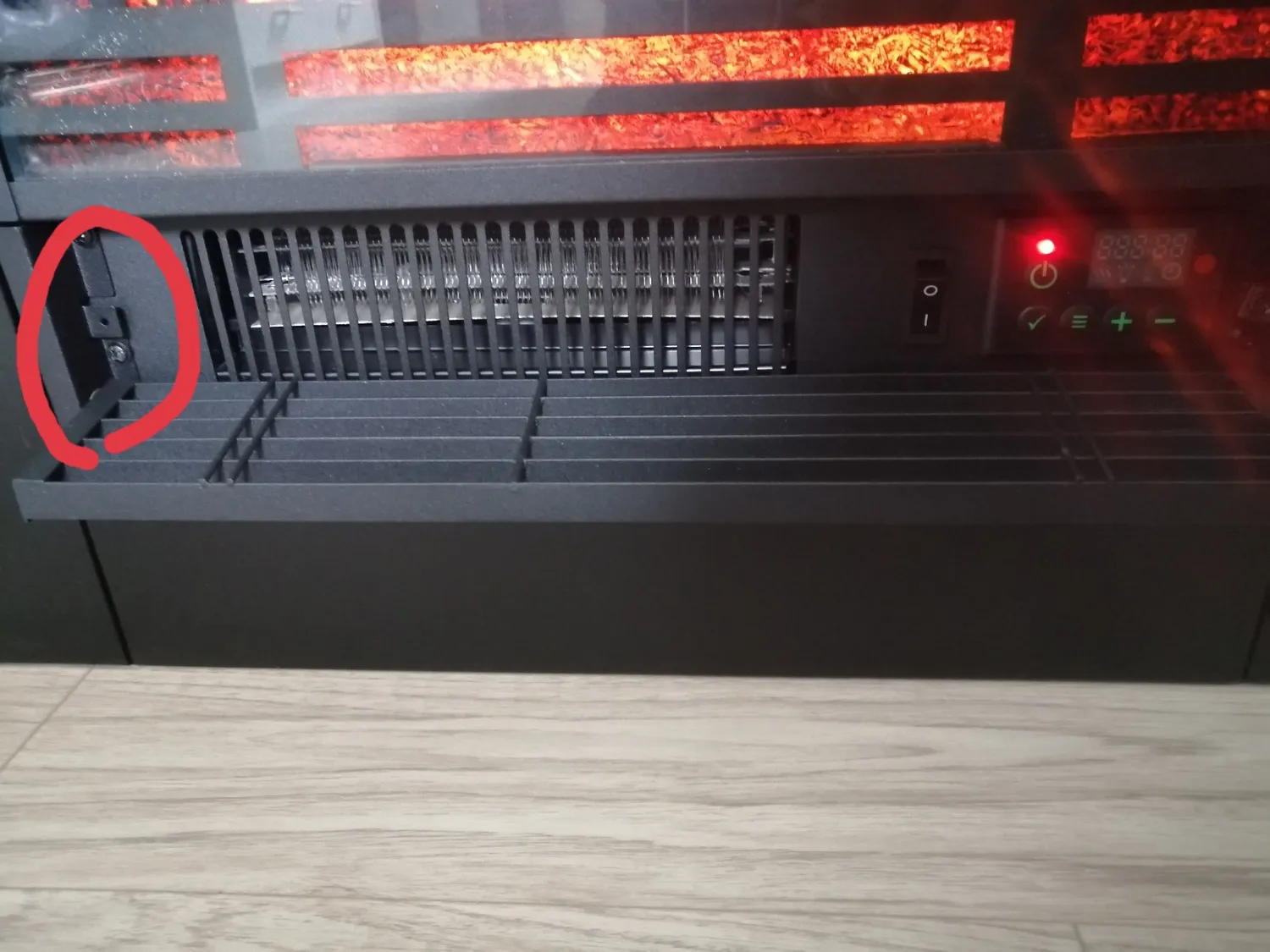 Klarstein cheminée électrique décorative noire 1800W LED