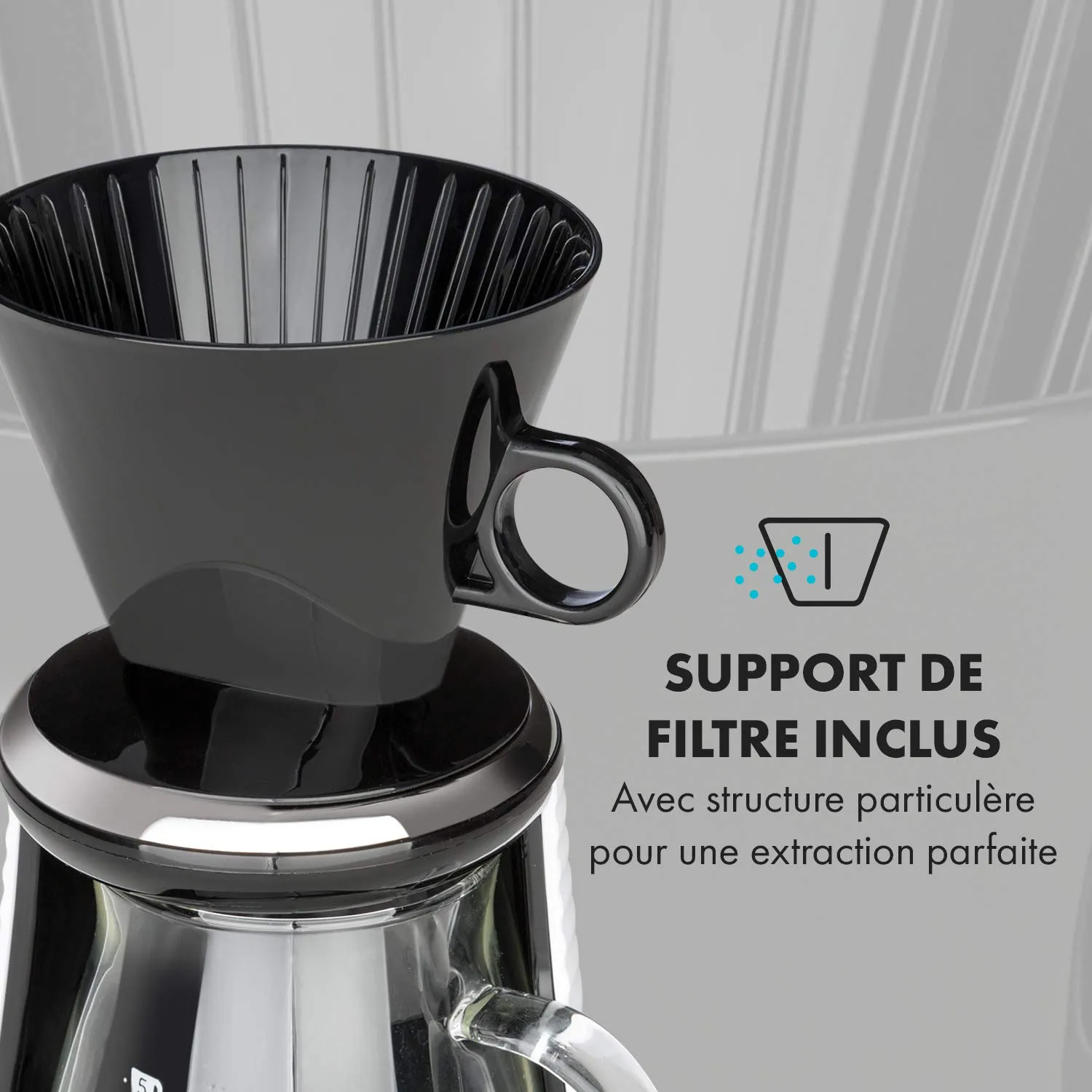 Klarstein Craft Coffee cafetière filtre 600 ml balance
