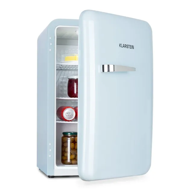 Klarstein Audrey Mini réfrigérateur 70L bleu rétro