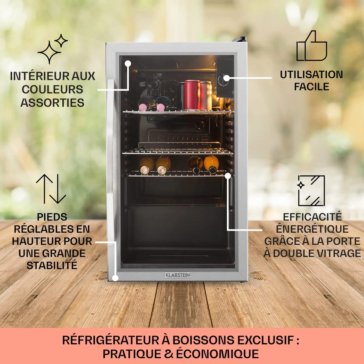 Klarstein Beersafe XXL mini frigo boissons 80 L
