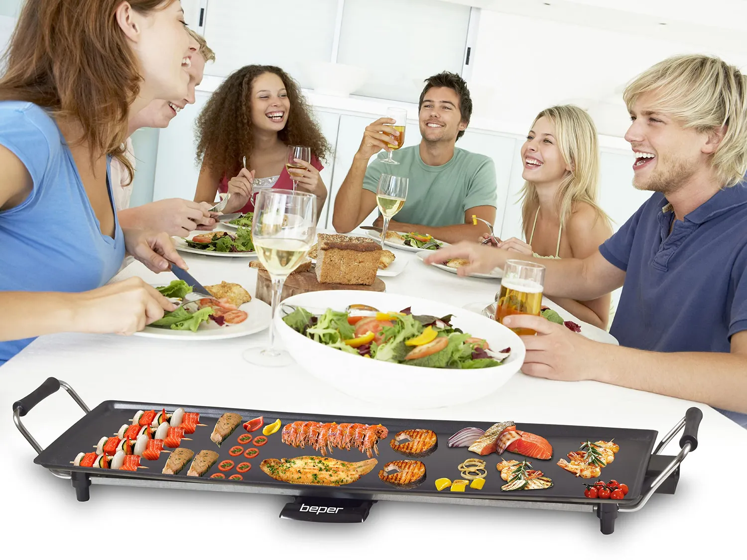 Beper 90.386 plaque teppanyaki électrique XXL 70 cm