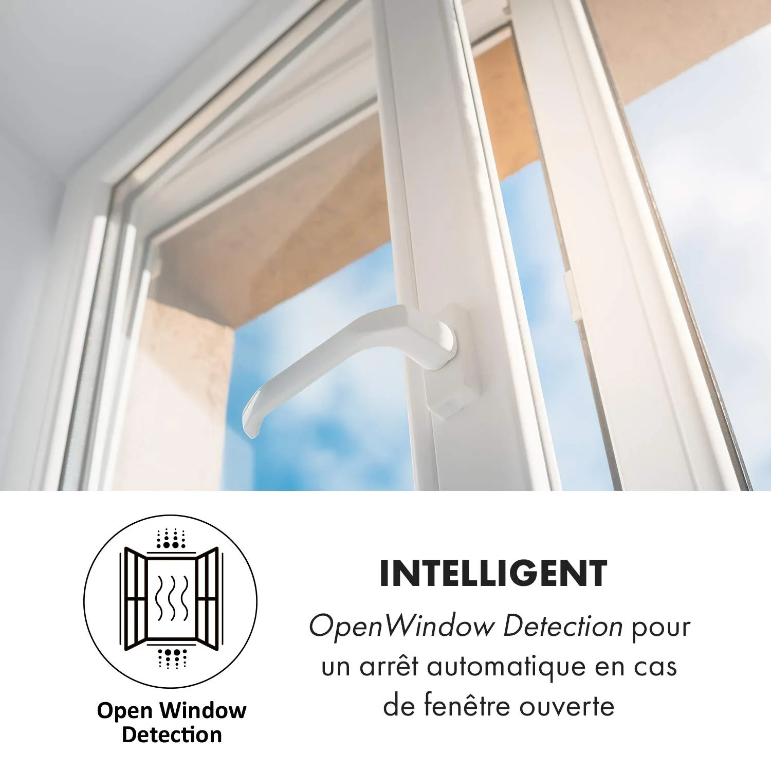Klarstein Wonderwall radiateur infrarouge 700W mappemonde blanc