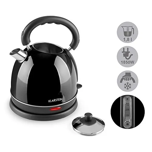 Klarstein Teatime bouilloire électrique 1,8L inox