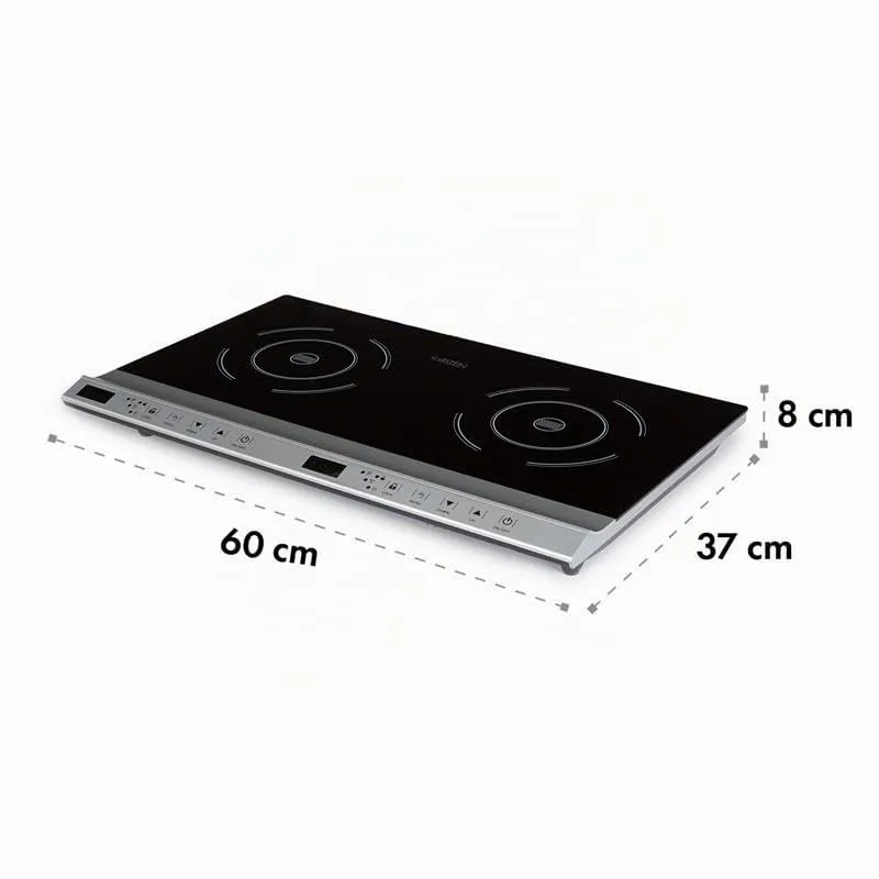 Klarstein Cucinata double plaque induction argent 3100W