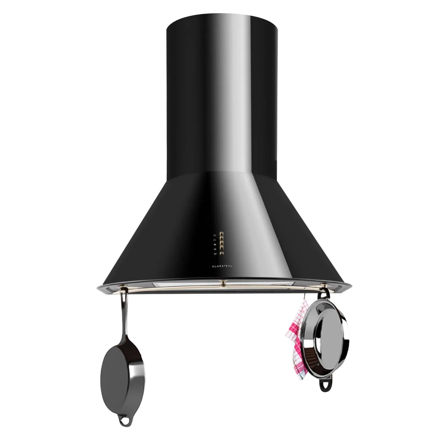 Klarstein Lumio Neo hotte aspirante noire 610 m3/h