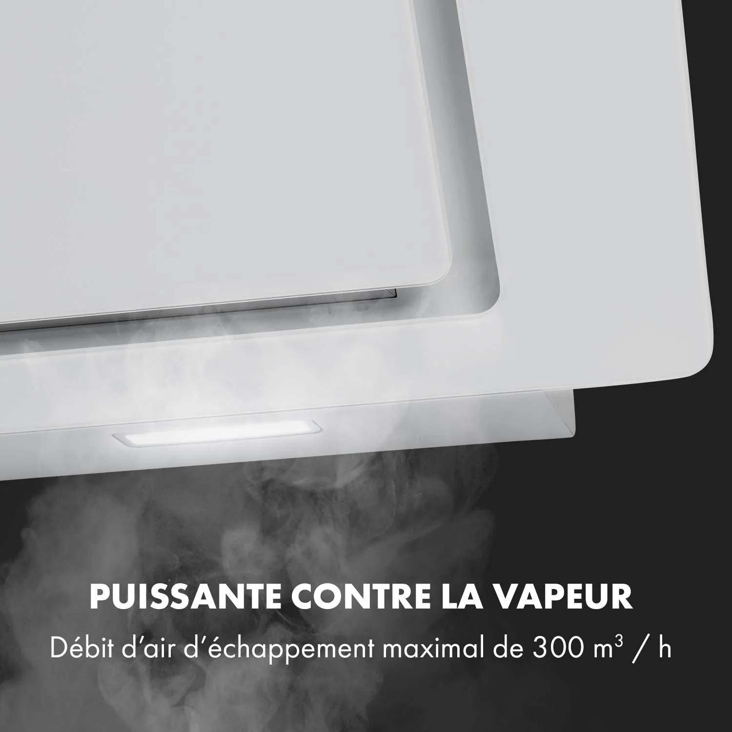 Klarstein Sofia hotte aspirante 60 cm blanc 300 m³/h