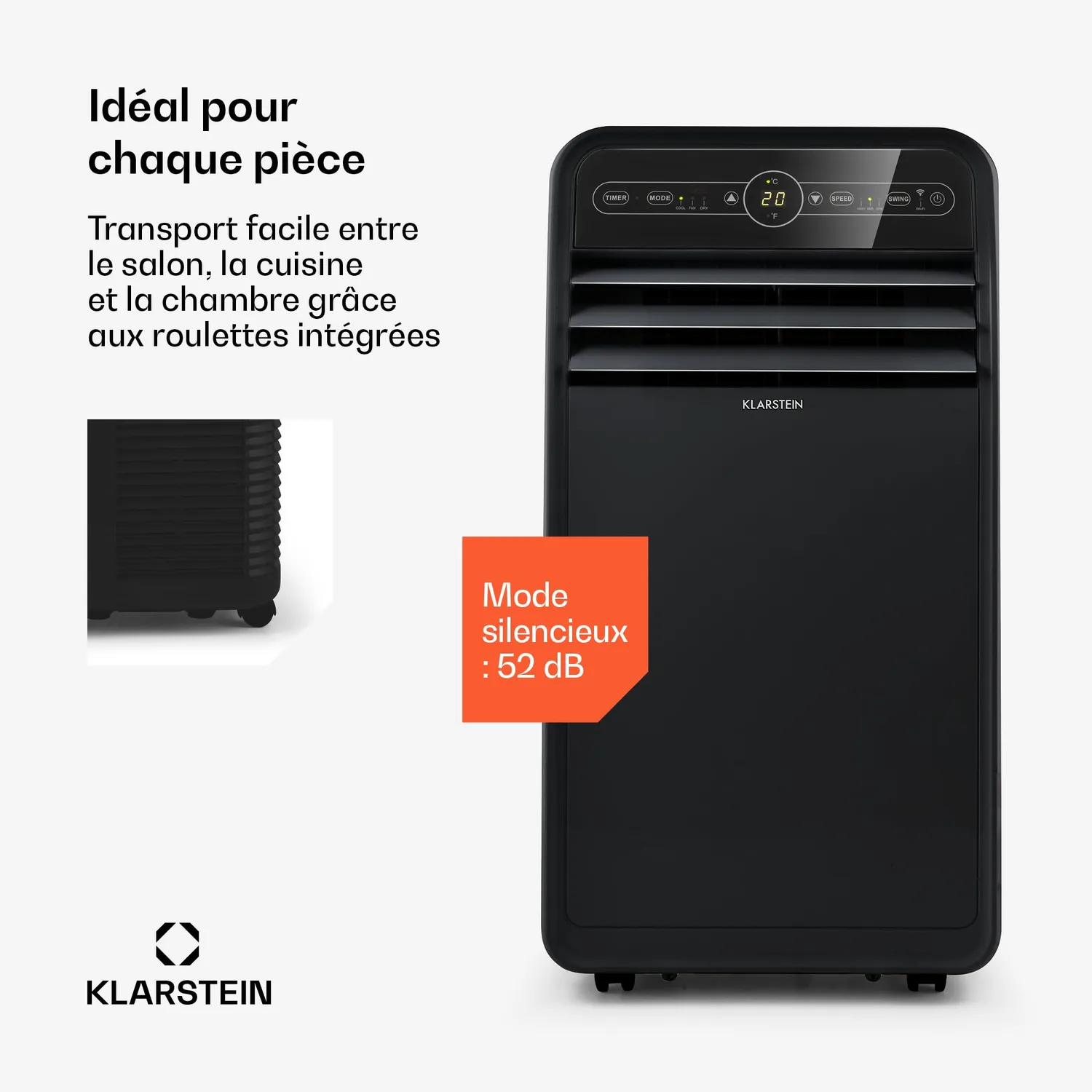 Klarstein Metrobreeze New York Smart 12k clim noir