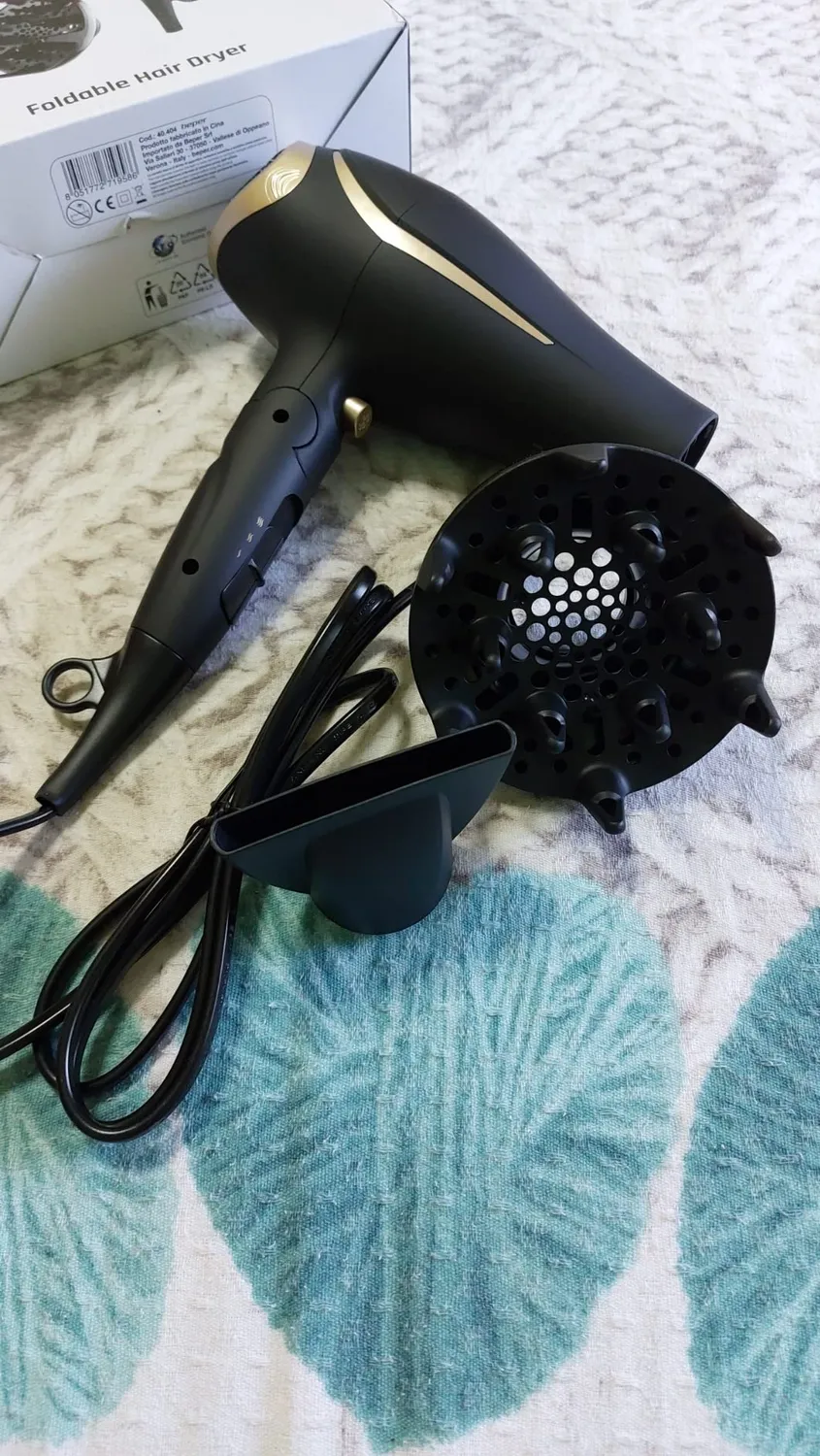 Beper 40.404 Sèche-Cheveux 2200 W Pliable avec Diffuseur