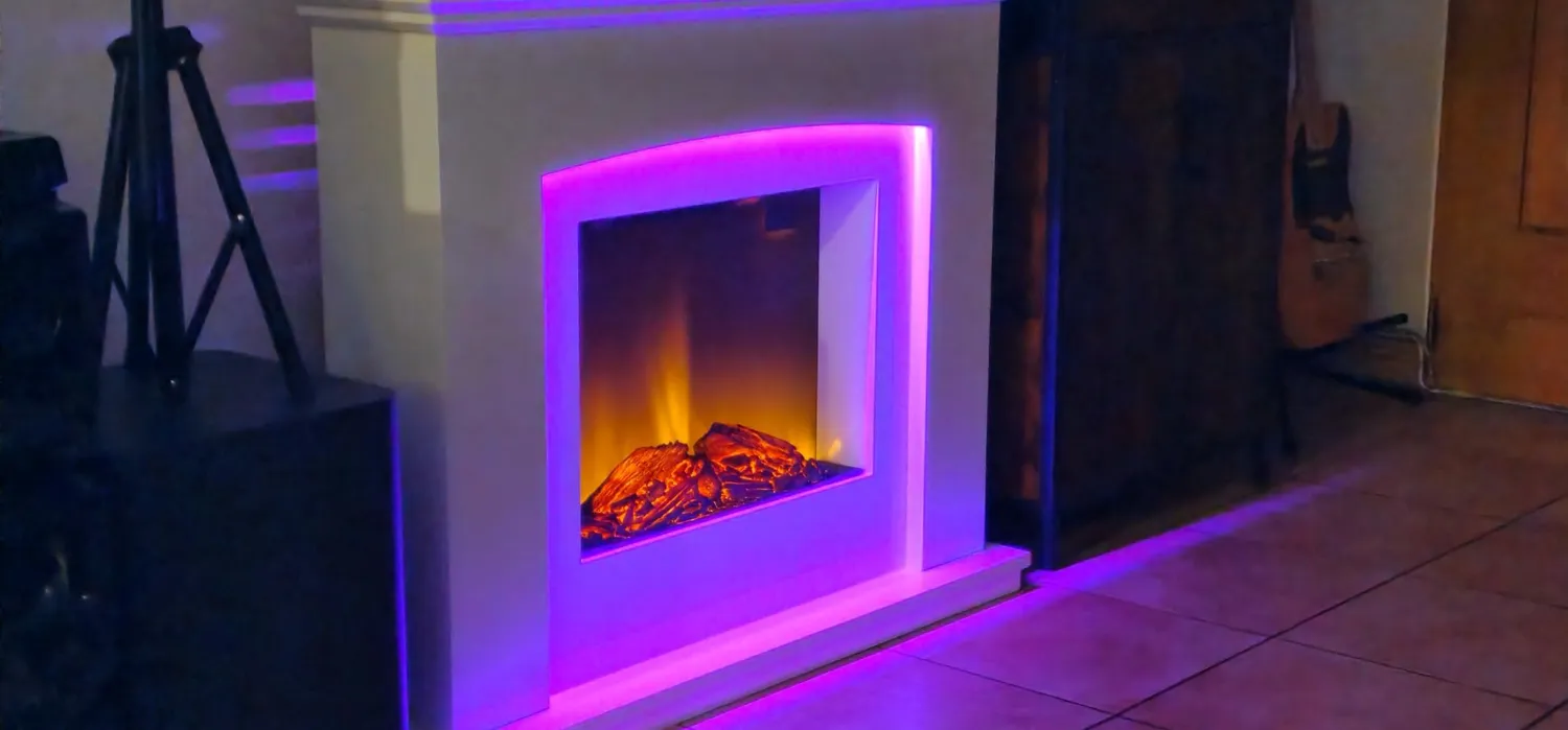 Klarstein Aosta Light & Fire cheminée électrique blanc 2000 W