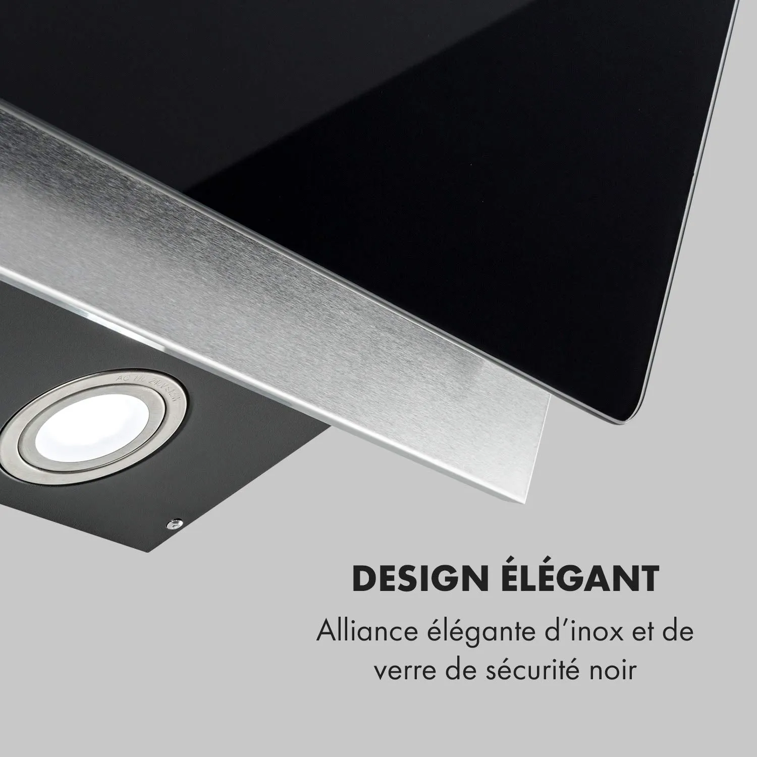 Klarstein Alessia hotte aspirante 60 cm noire 350 m³/h