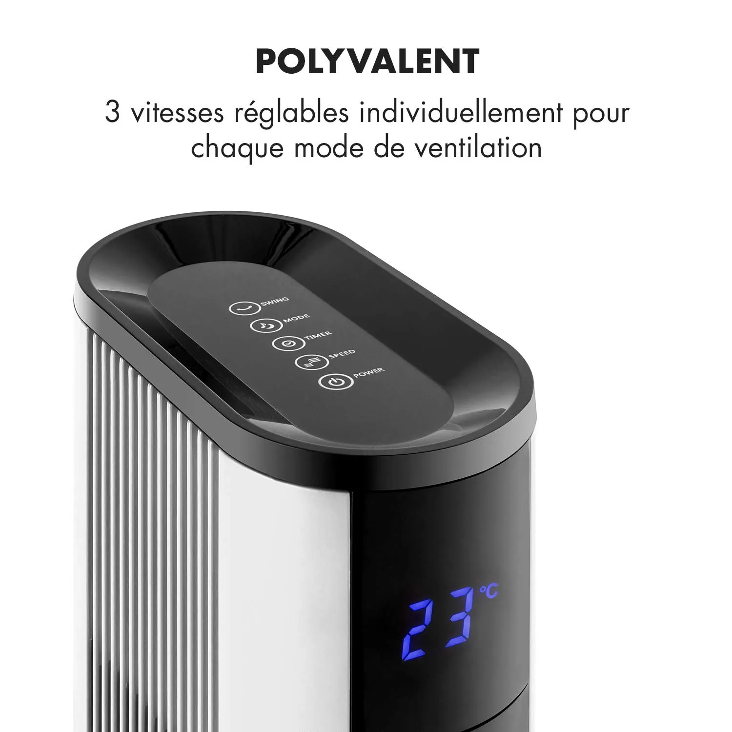 Klarstein Skyscraper 3G WhiteLine ventilateur colonne blanc