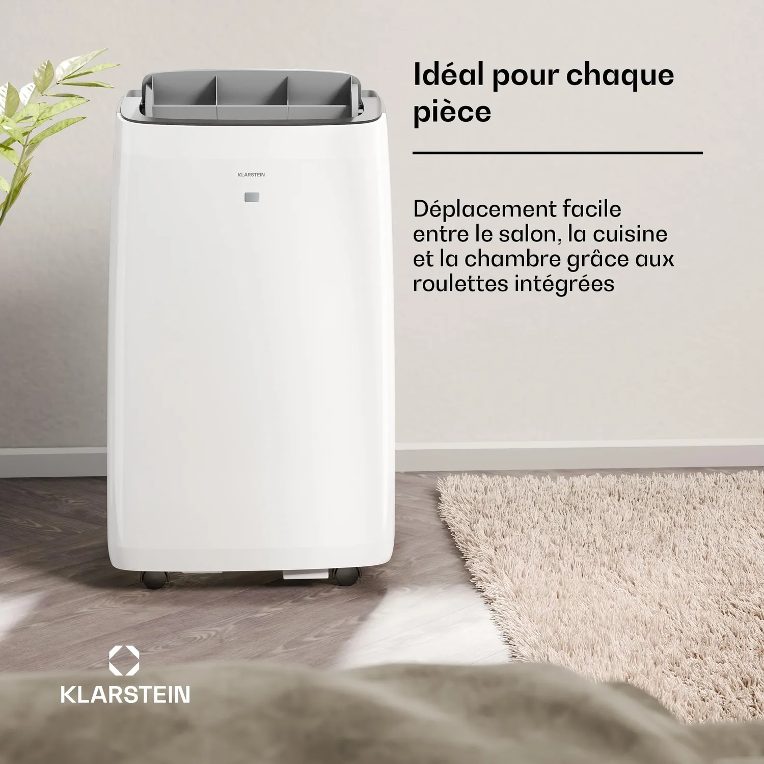Klarstein Grandbreeze climatiseur mobile 16000BTU blanc