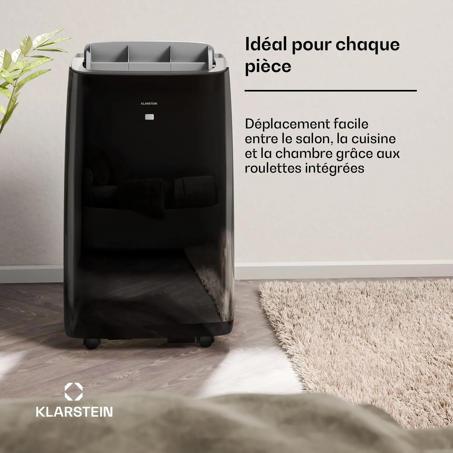Klarstein Grandbreeze climatiseur mobile 16000BTU noir