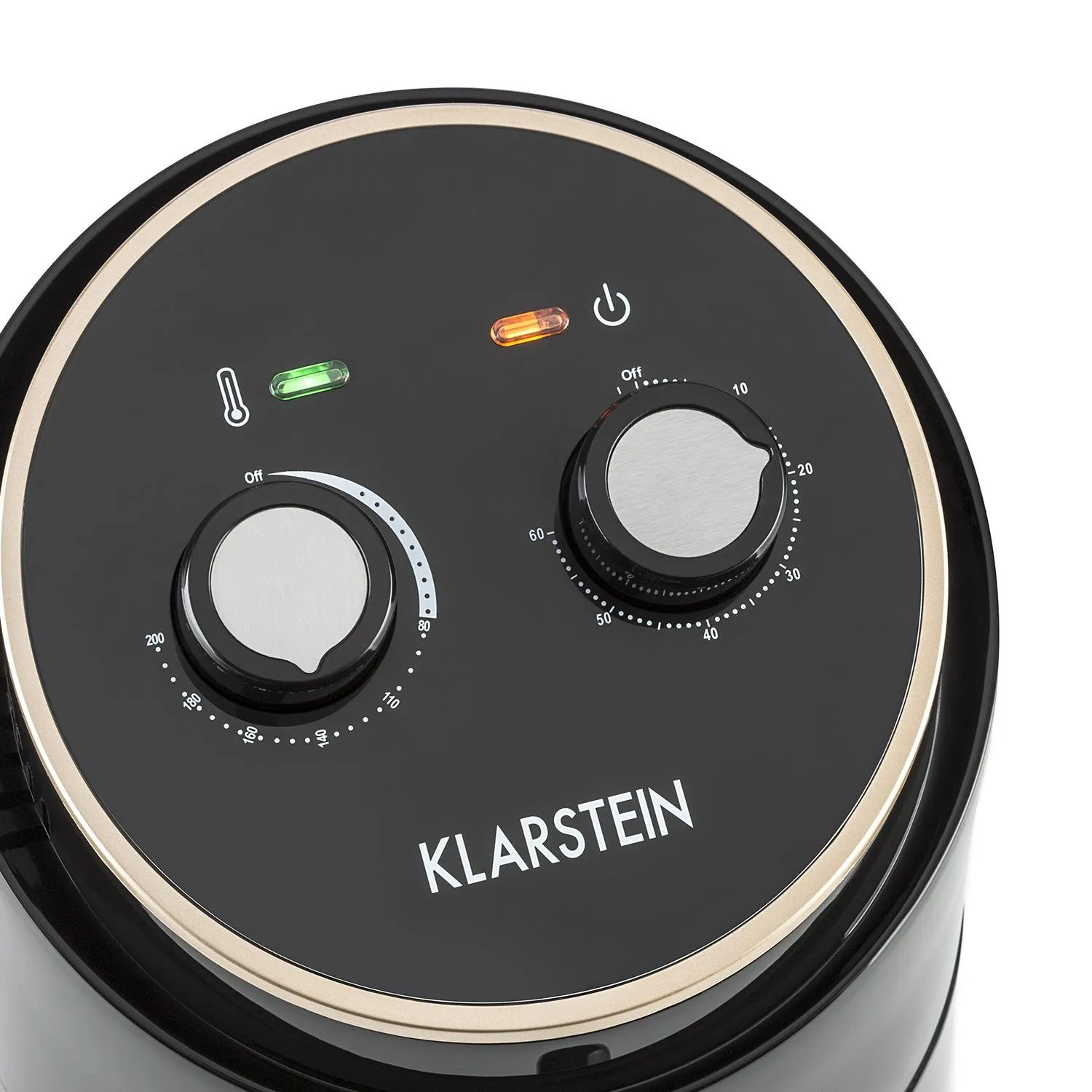 Klarstein Well Air Fry Friteuse sans huile 1,5 L noire