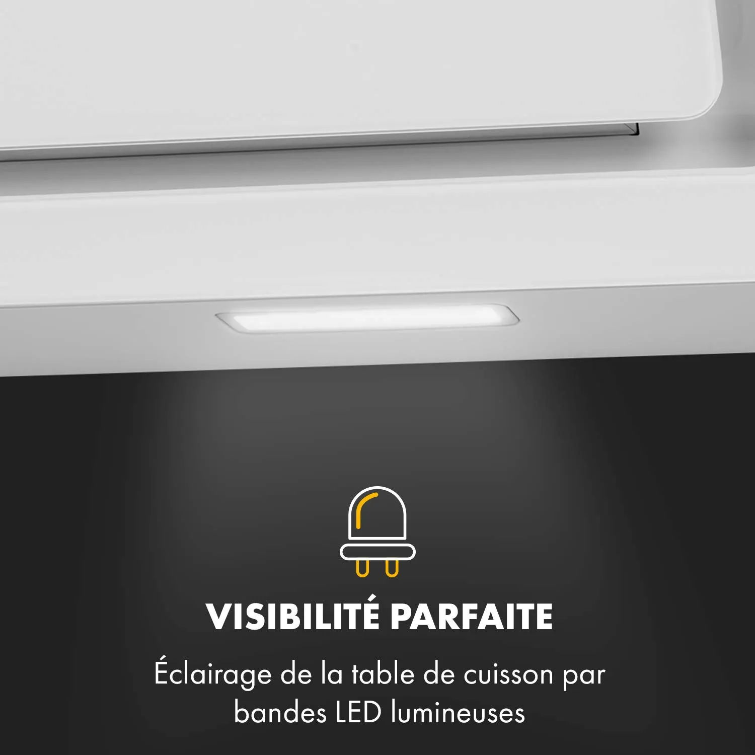 Klarstein Sofia hotte aspirante 90 cm blanc 300 m³/h