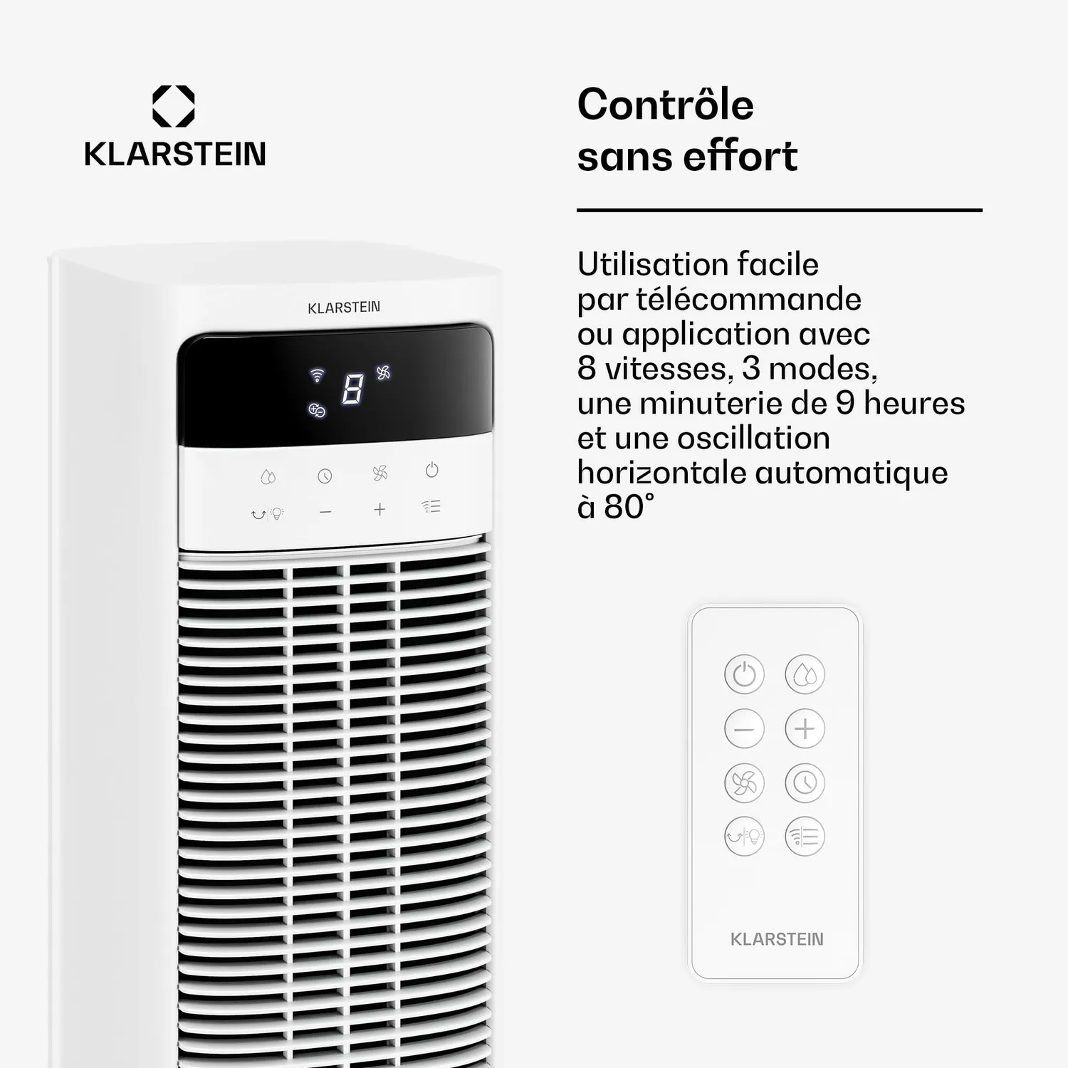 Klarstein Mistral Smart rafraîchisseur d'air blanc 4 L