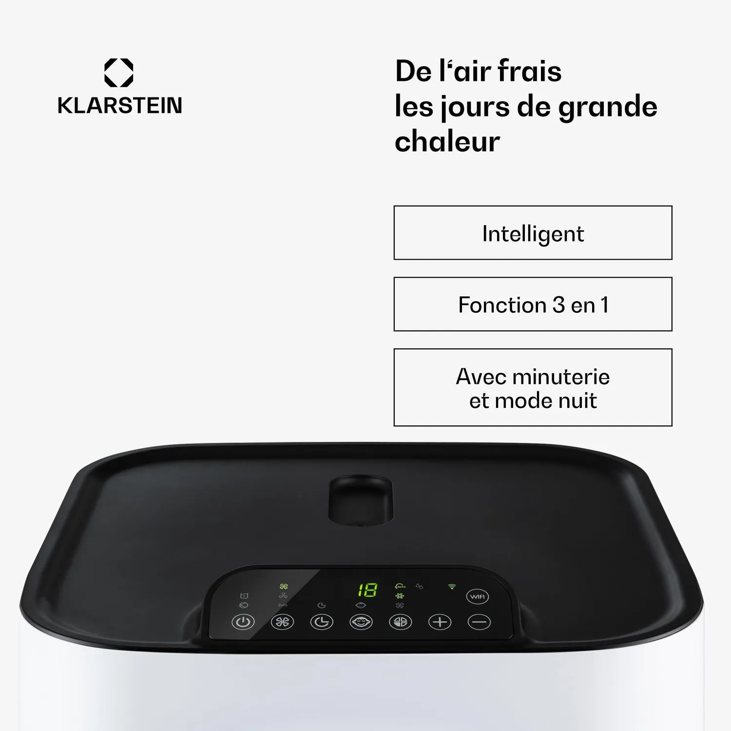 Klarstein Kraftwerk Eco Smart 11 clim mobile blanc 11500
