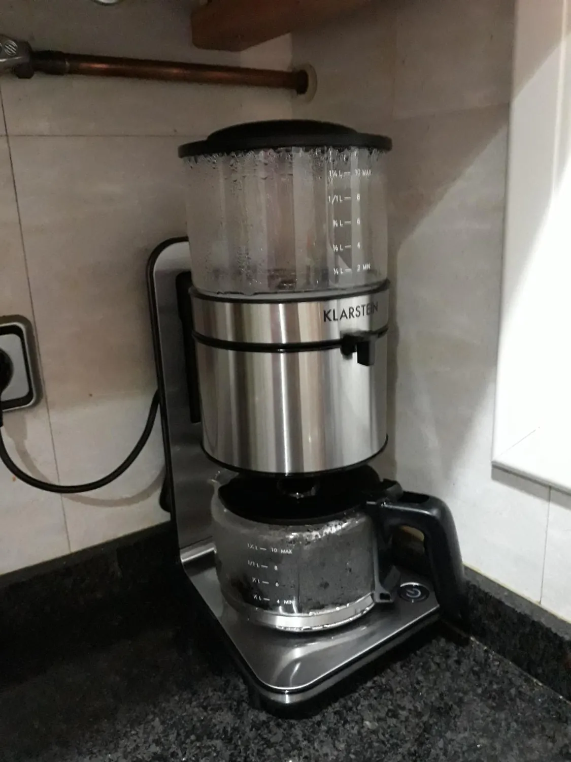 Klarstein Soulmate cafetière filtre 1,25 L 10 tasses 1800 W