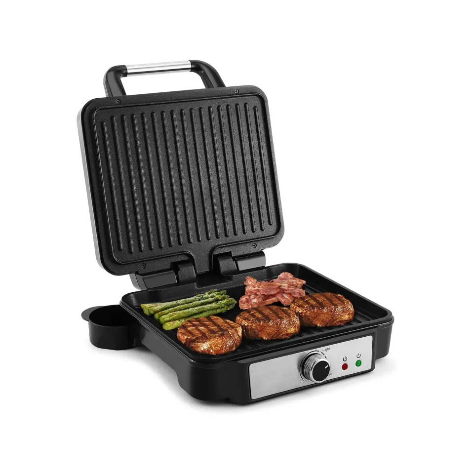 YASHE Grill Panini 1800W presse 3-en-1 antiadhésive
