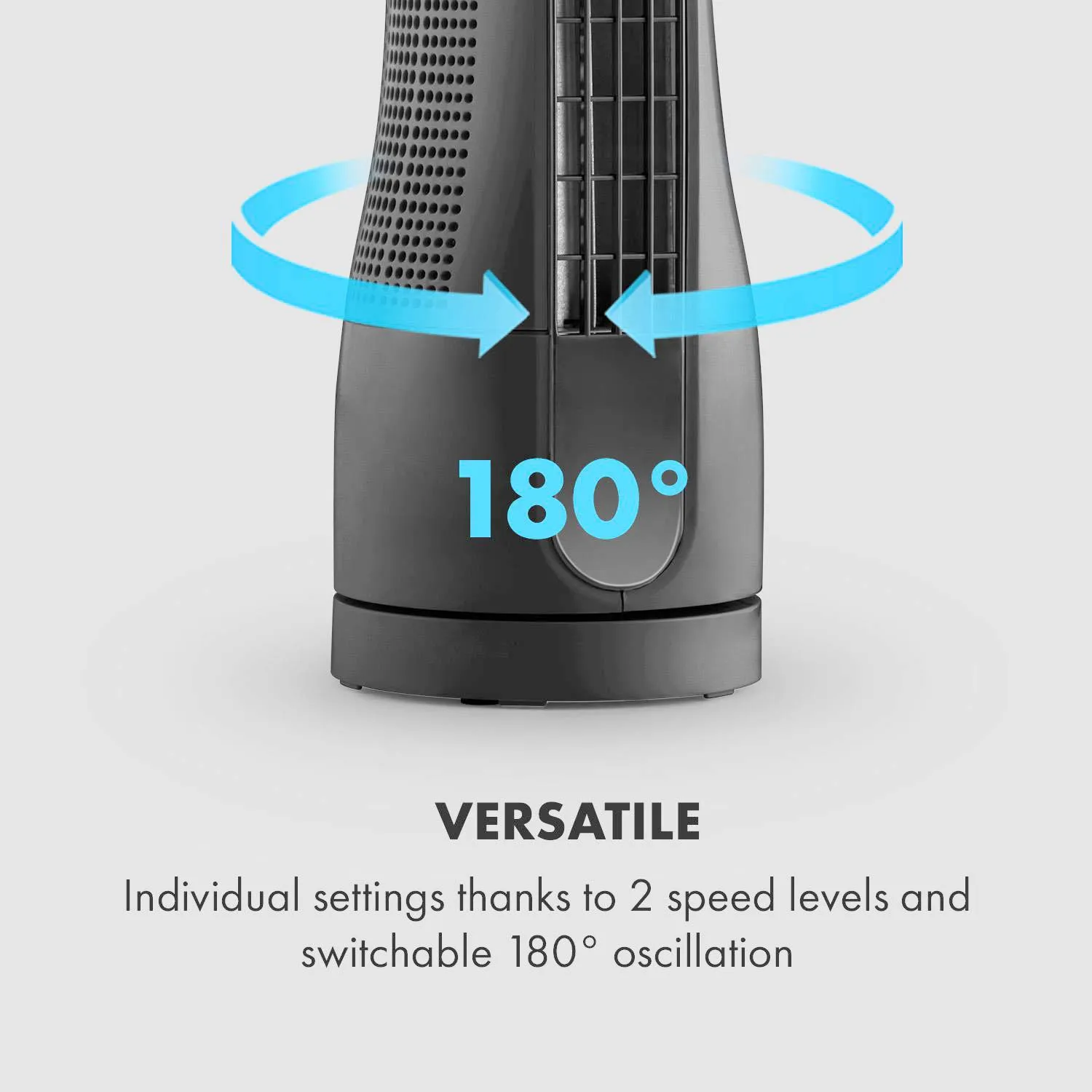 Klarstein Skyscraper Office ventilateur colonne anthracite 16W