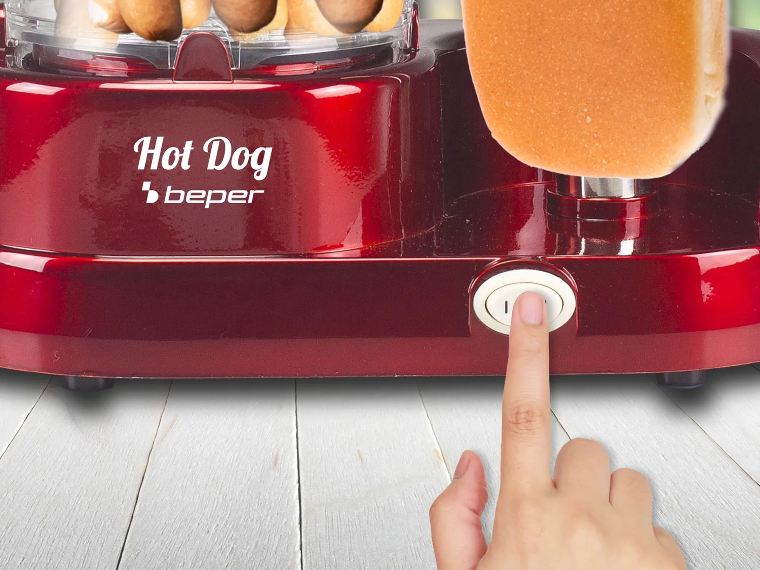 Beper P101CUD501 machine à hot-dogs vapeur 6 saucisses 350W