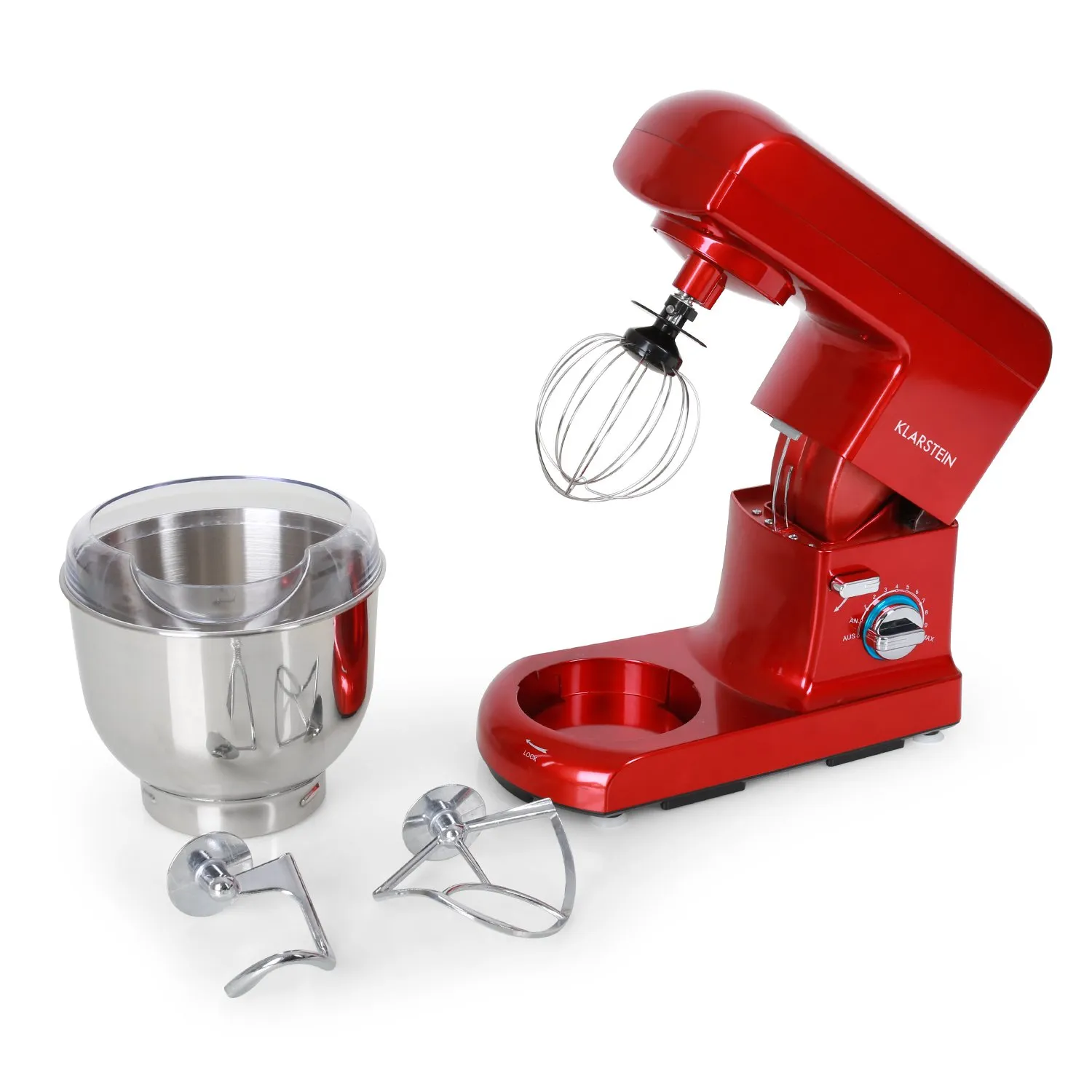 Klarstein Gracia Rossa robot pâtissier rouge 5L 1000W