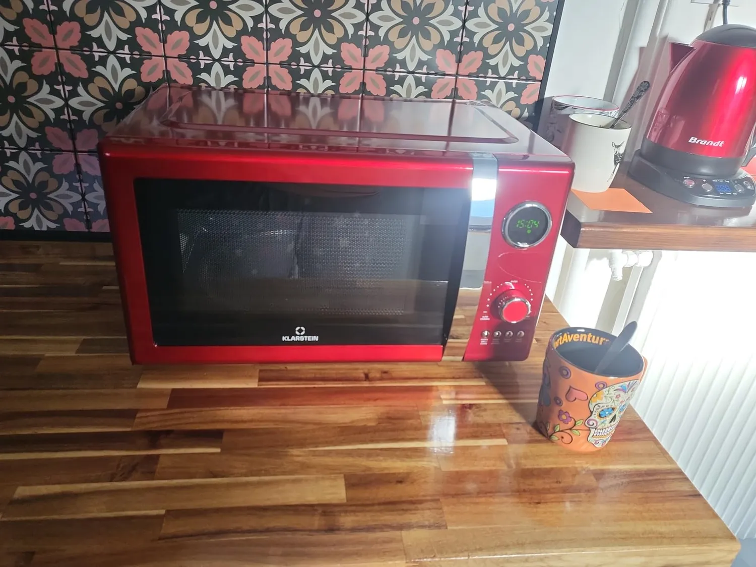 Klarstein Fine Dinesty micro-ondes gril 23 L rouge
